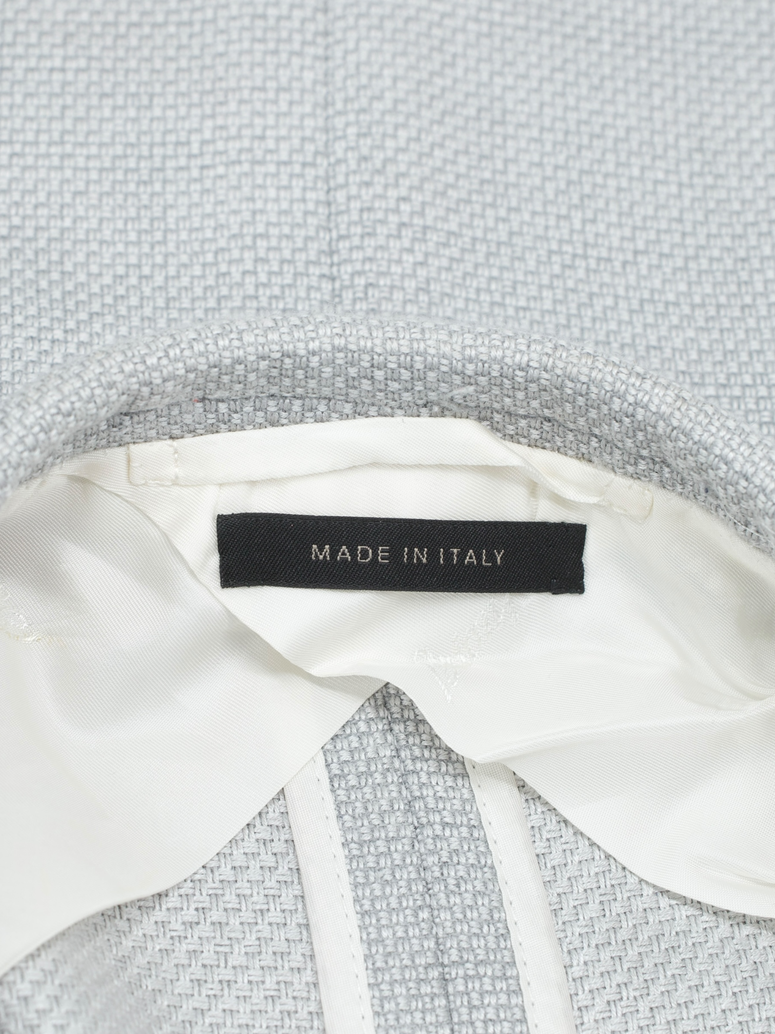 Brioni Light Grey Silk & Wool Hopsack Plume Jacket