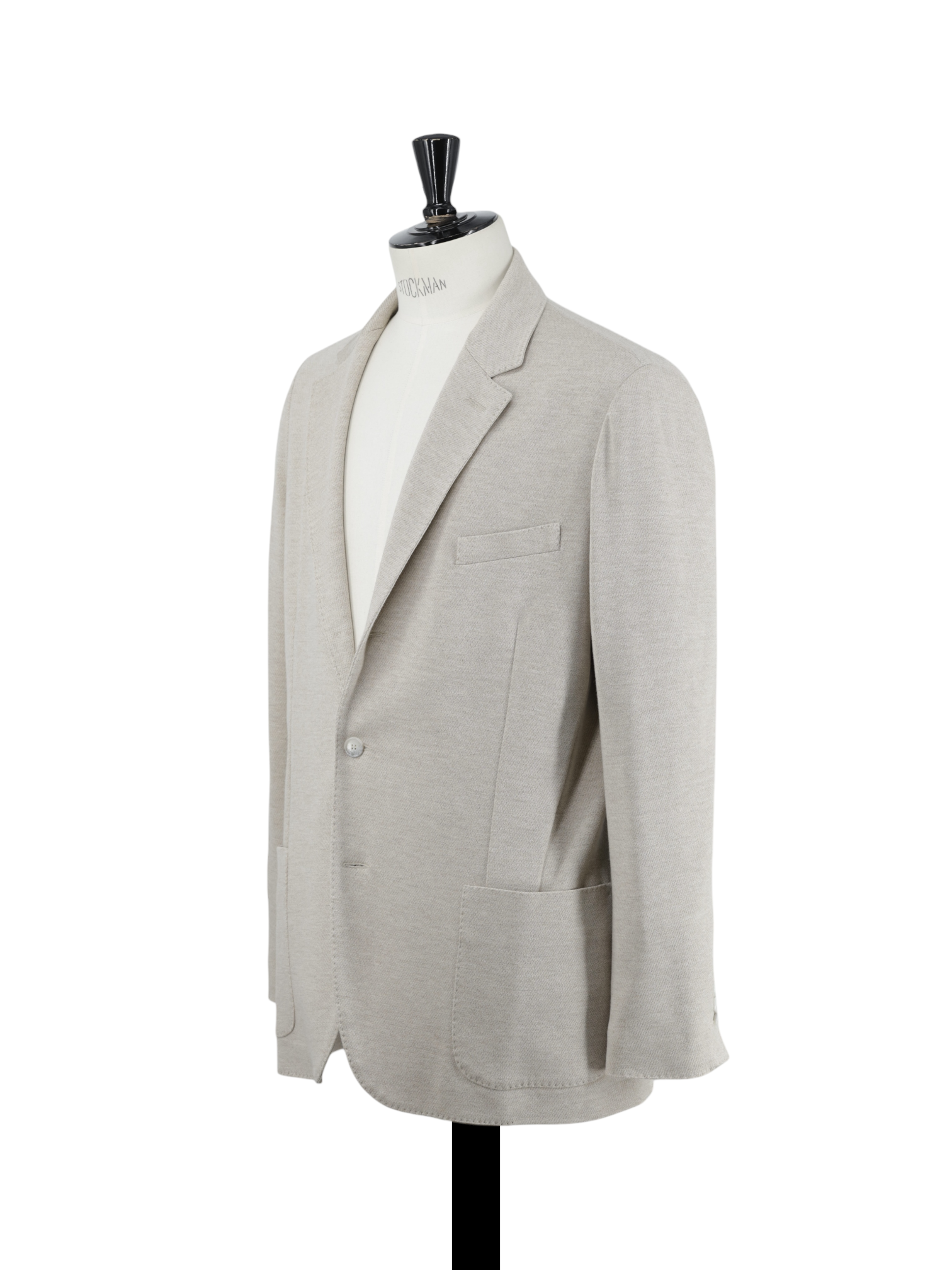 Mandelli Sand Wool & Cotton Knitted Jacket