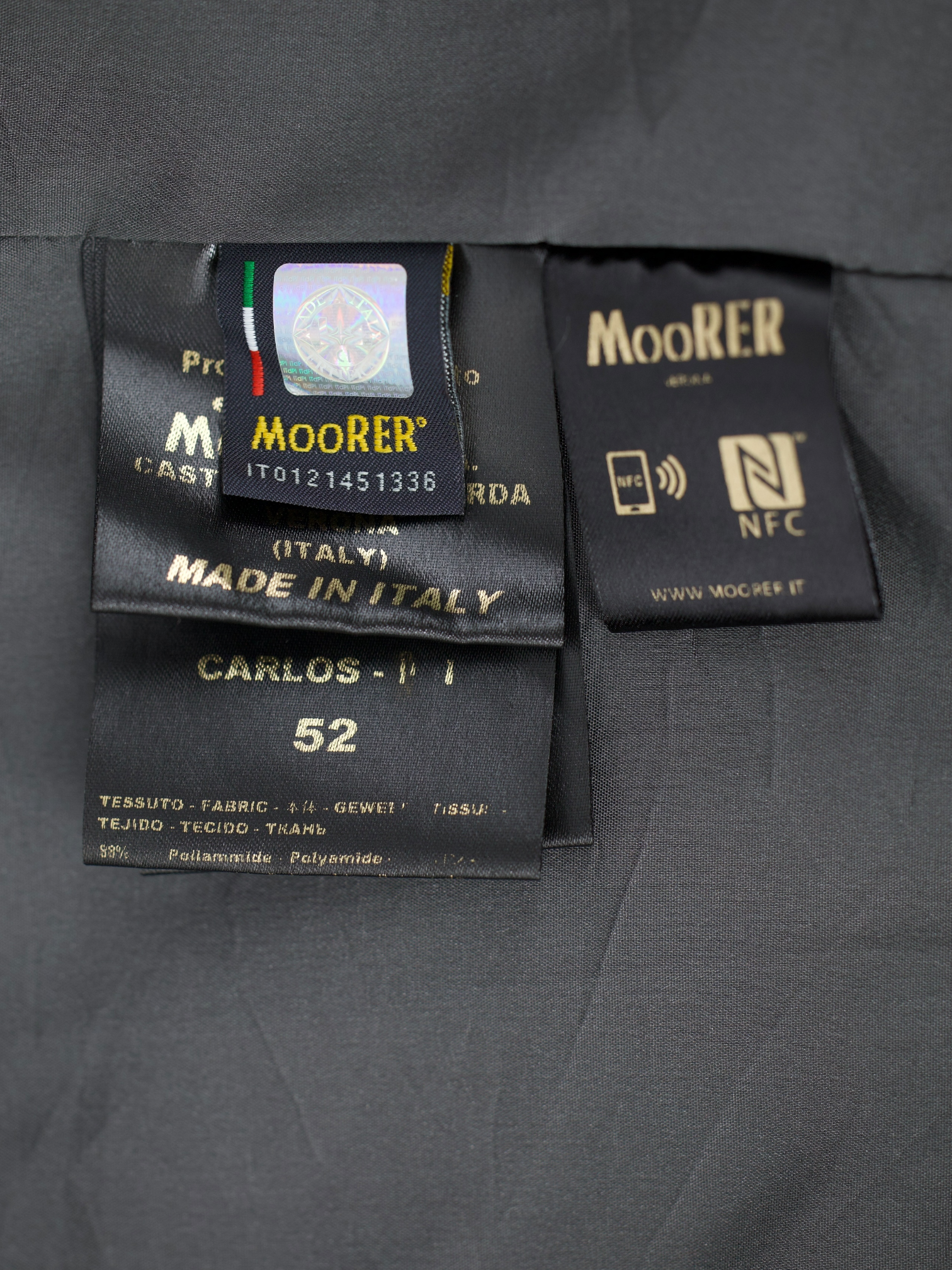 Moorer CARLOS ACQUA ネイビー ジャケット　48サイズ　メンズ MooRER Dark Blue 