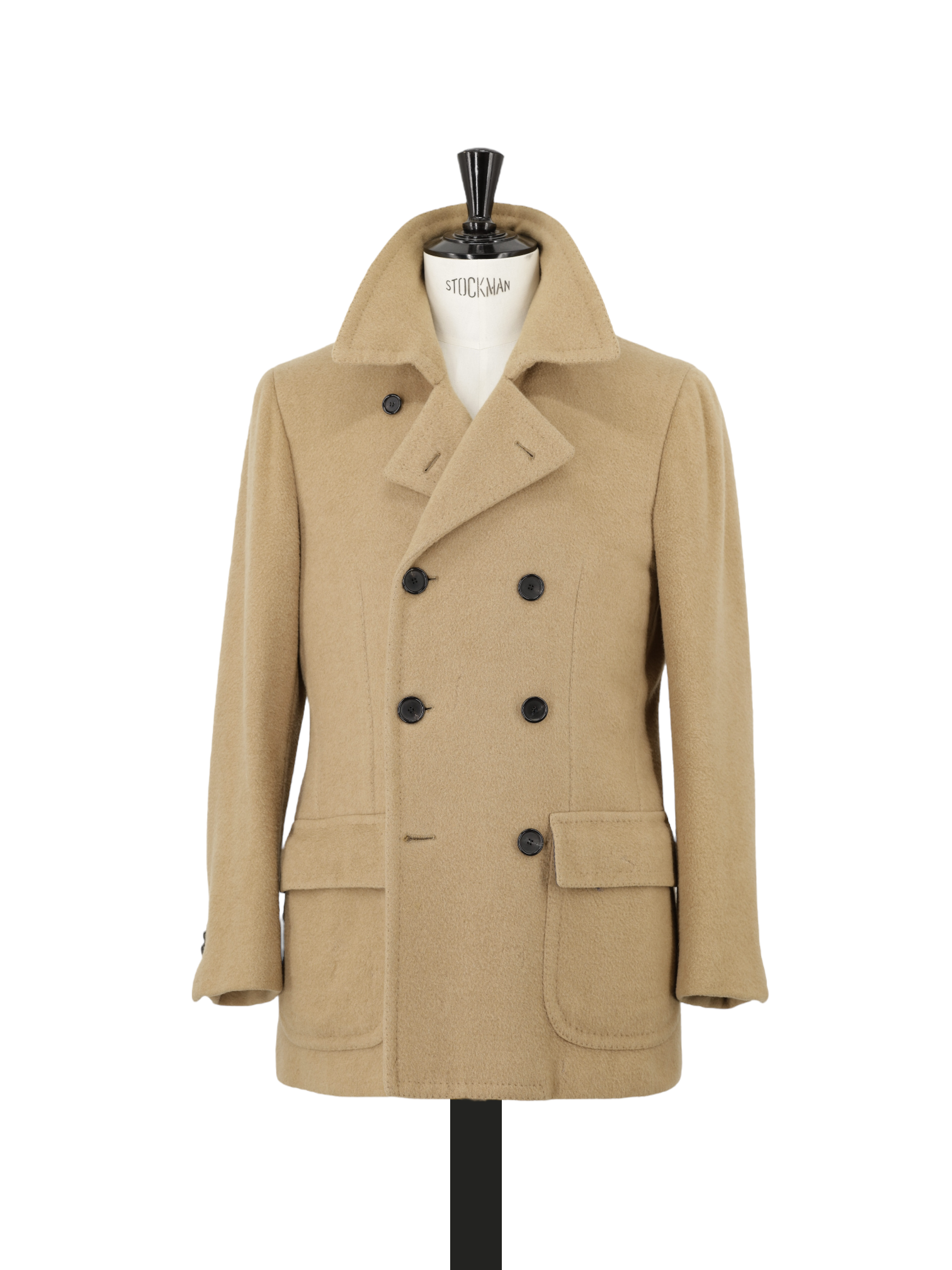 Cesare Attolini Brown Pure Camel Sartorial Peacoat