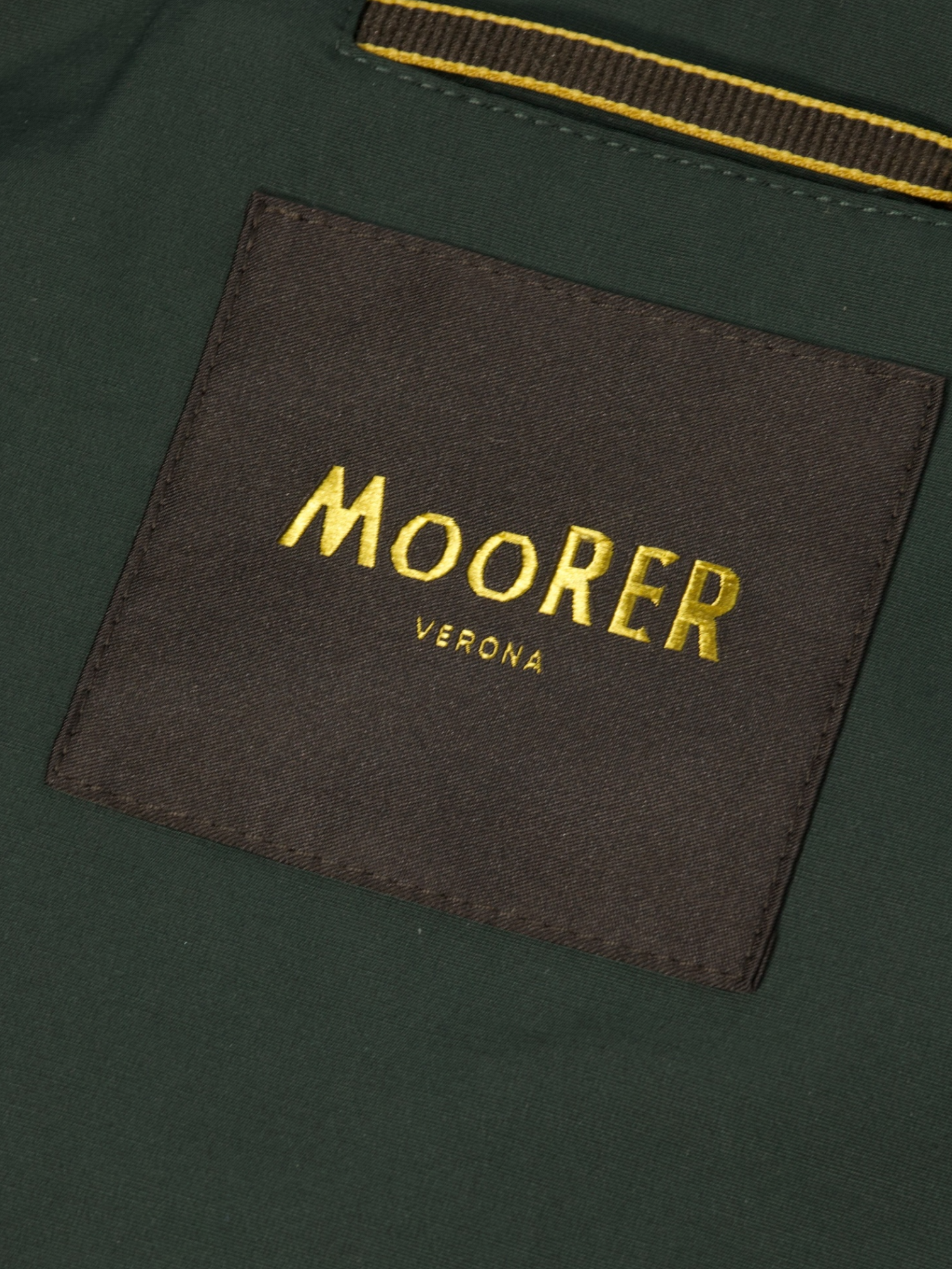 Moorer Forest Green Water-repellent Carcoat