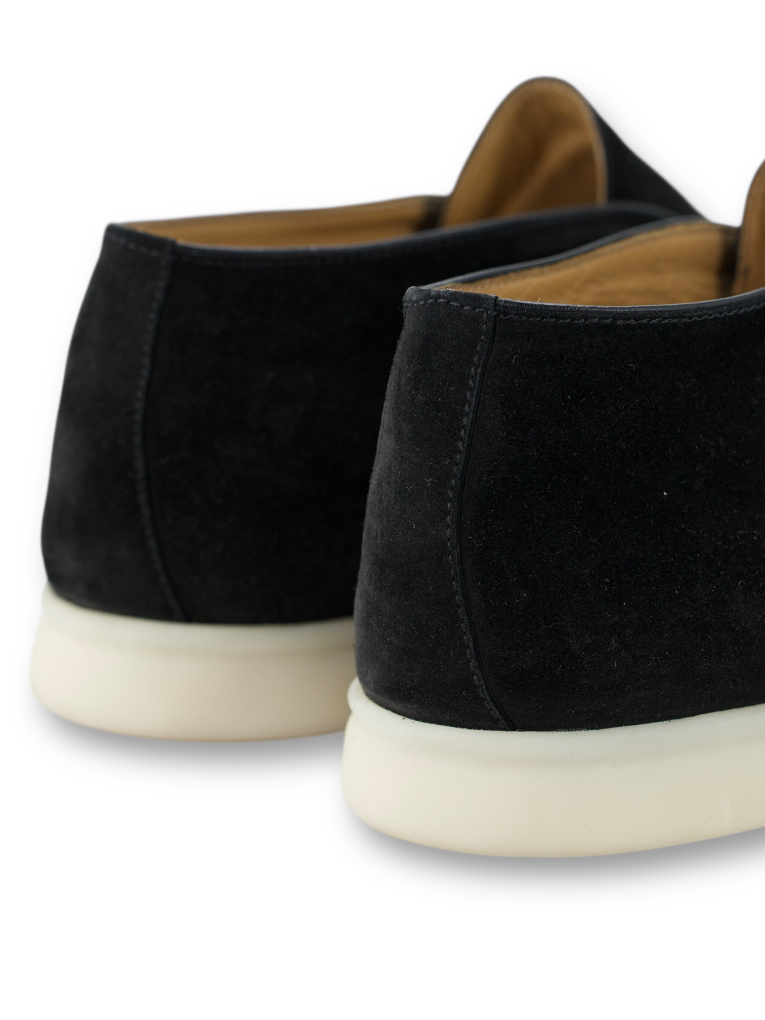 Loro Piana Black Suede Open Walk Ankle Boots