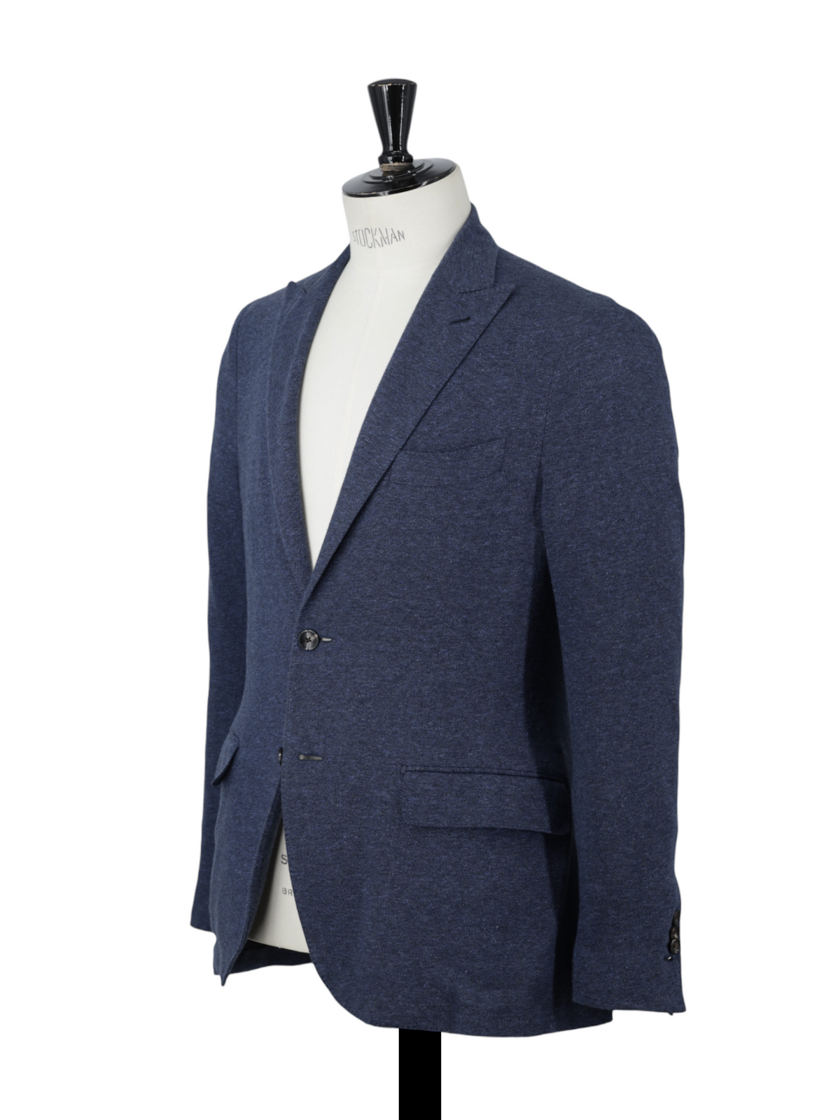 Lardini Blue Soft Knitted-Cotton Uncontructed Jacket