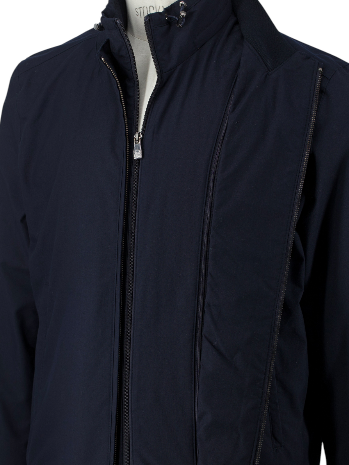 Corneliani Navy Softshell Waterrepellent Bomberjacket