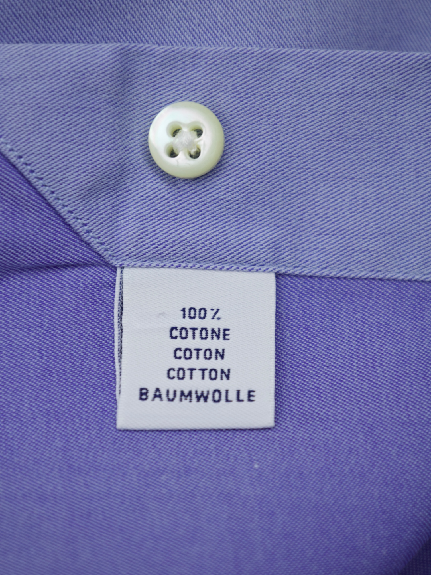 Emanuele Maffeis Light Blue Double-Faced Cotton Twill Shirt