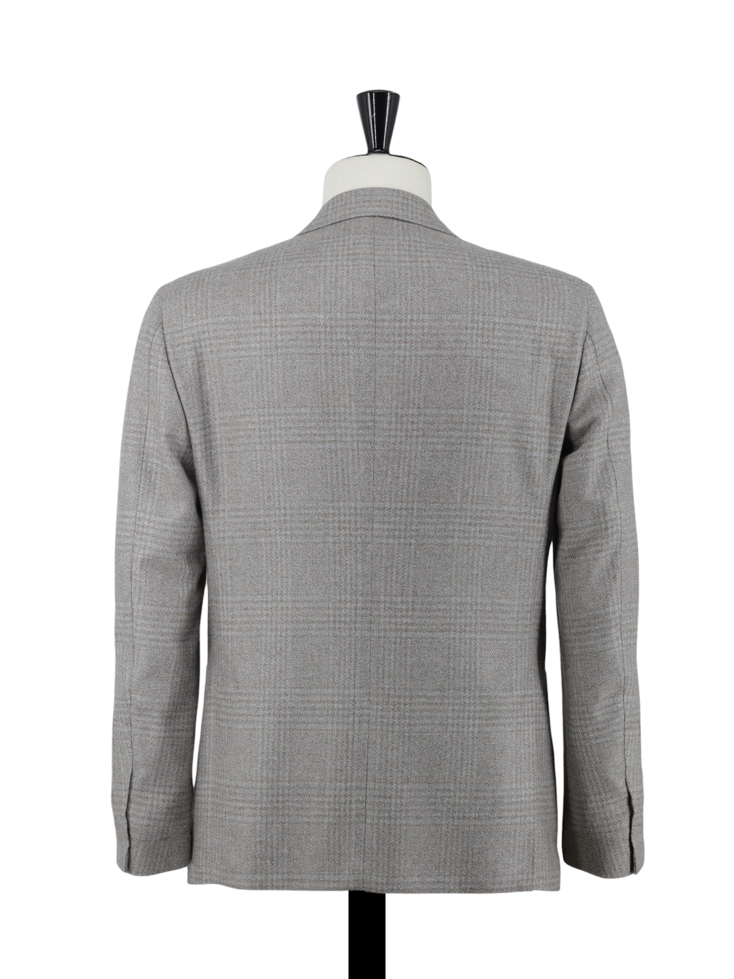Corneliani Brown & Ice-Blue Wool & Silk "Sartoria Light" Glencheck Jacket