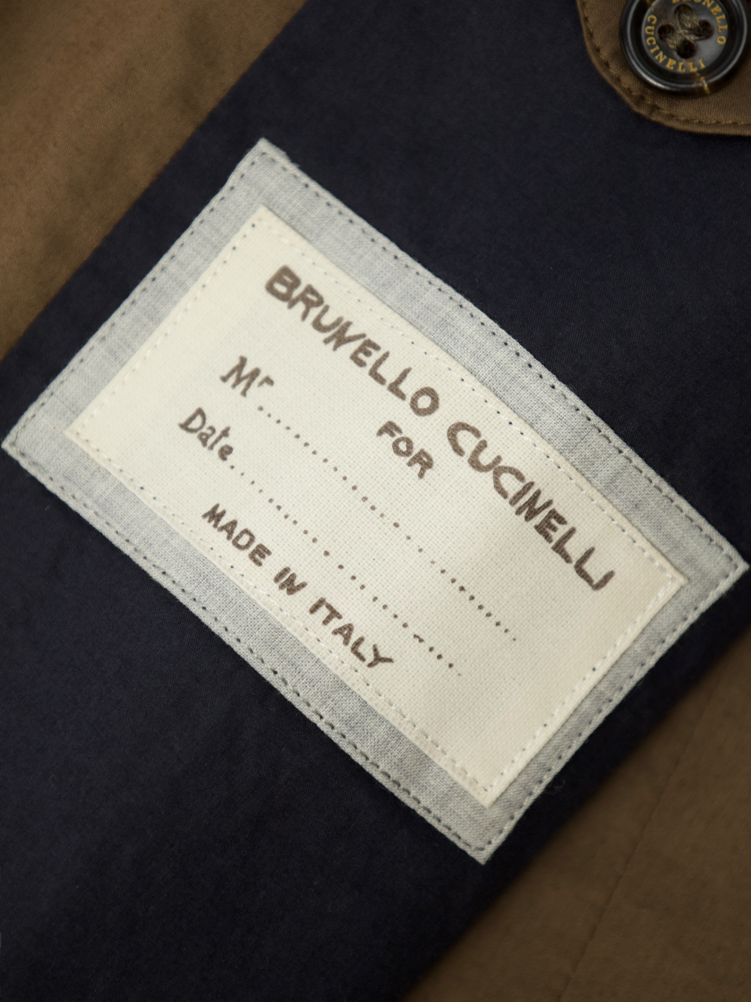 Brunello Cucinelli Khaki Lightweight Jacket