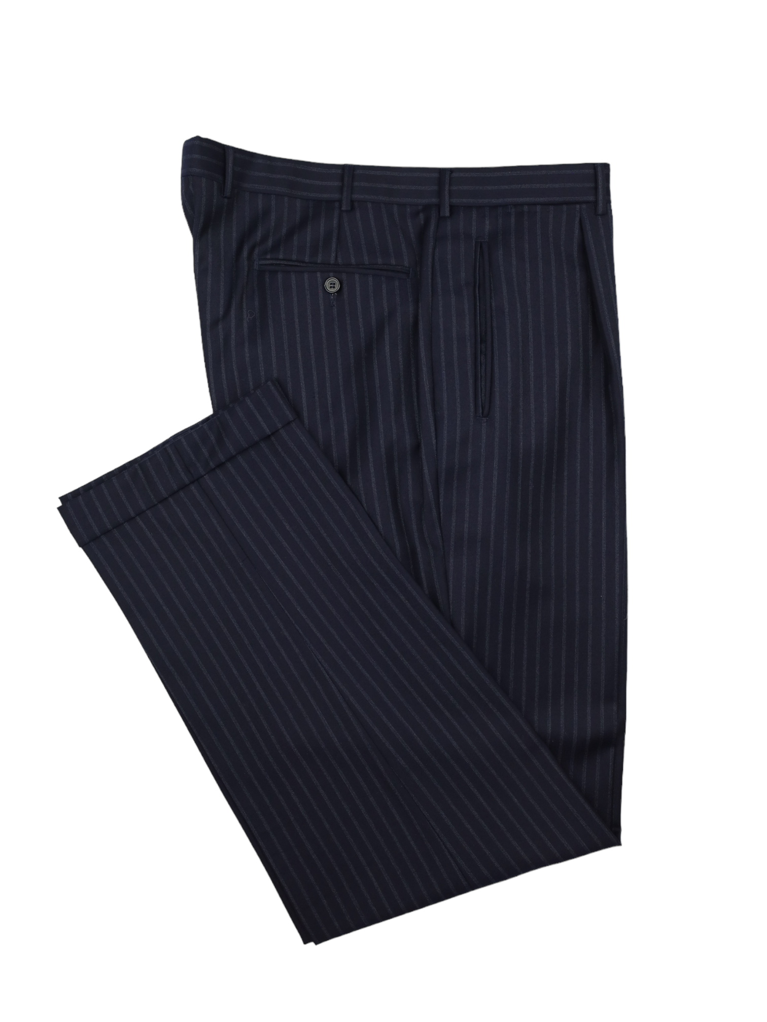 Ermenegildo Zegna Navy Trofeo Pinstripe Suit