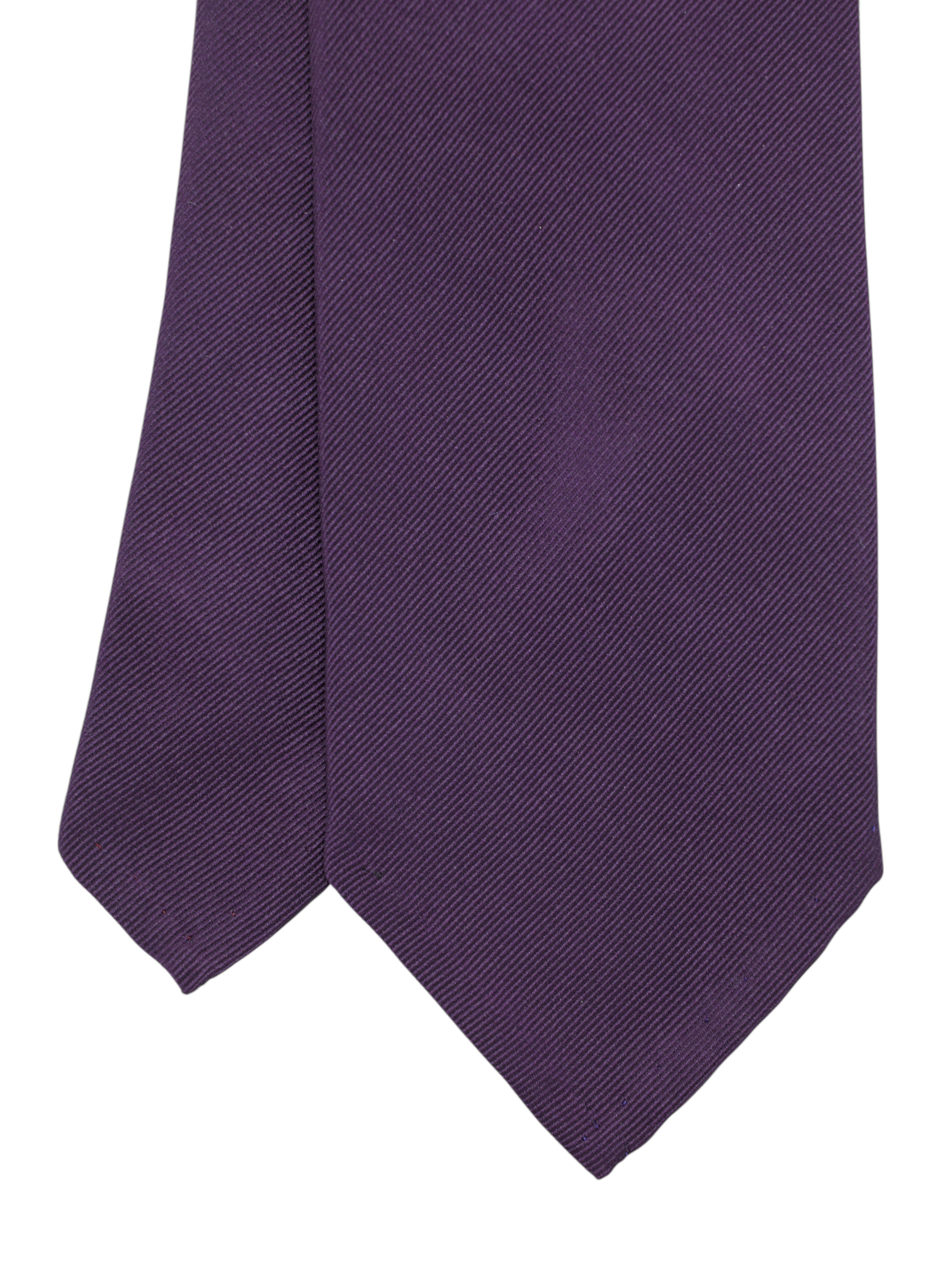 Cesare Attolini Dark Purple Handrolled Silk Tie
