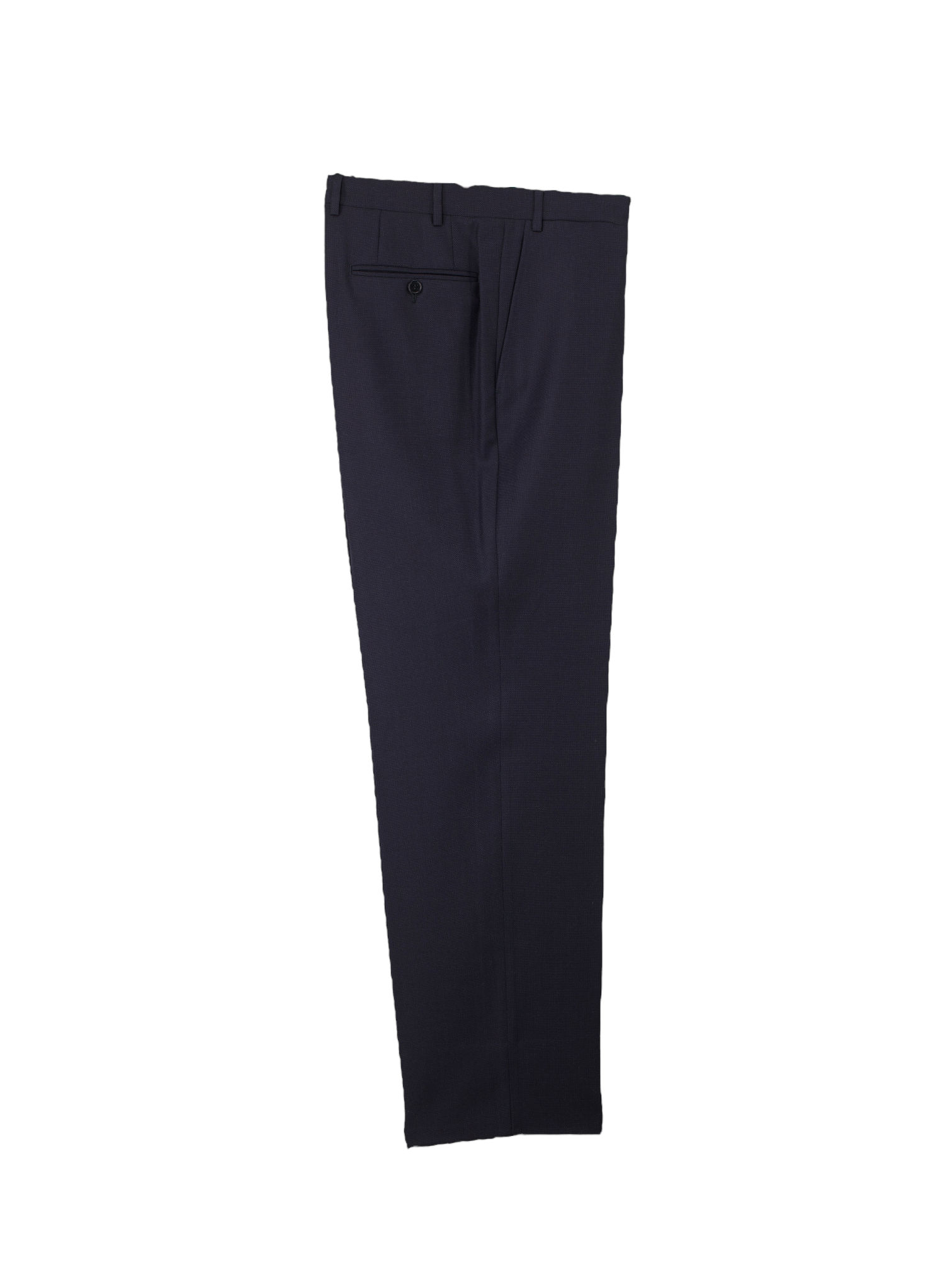 Canali Navy Fine Wool Birdseye Trousers