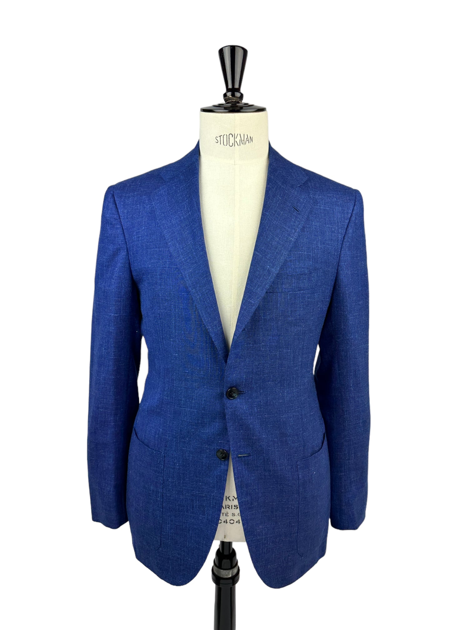 Kiton Cobalt-Blue Cashmere, Linen and Silk Suit