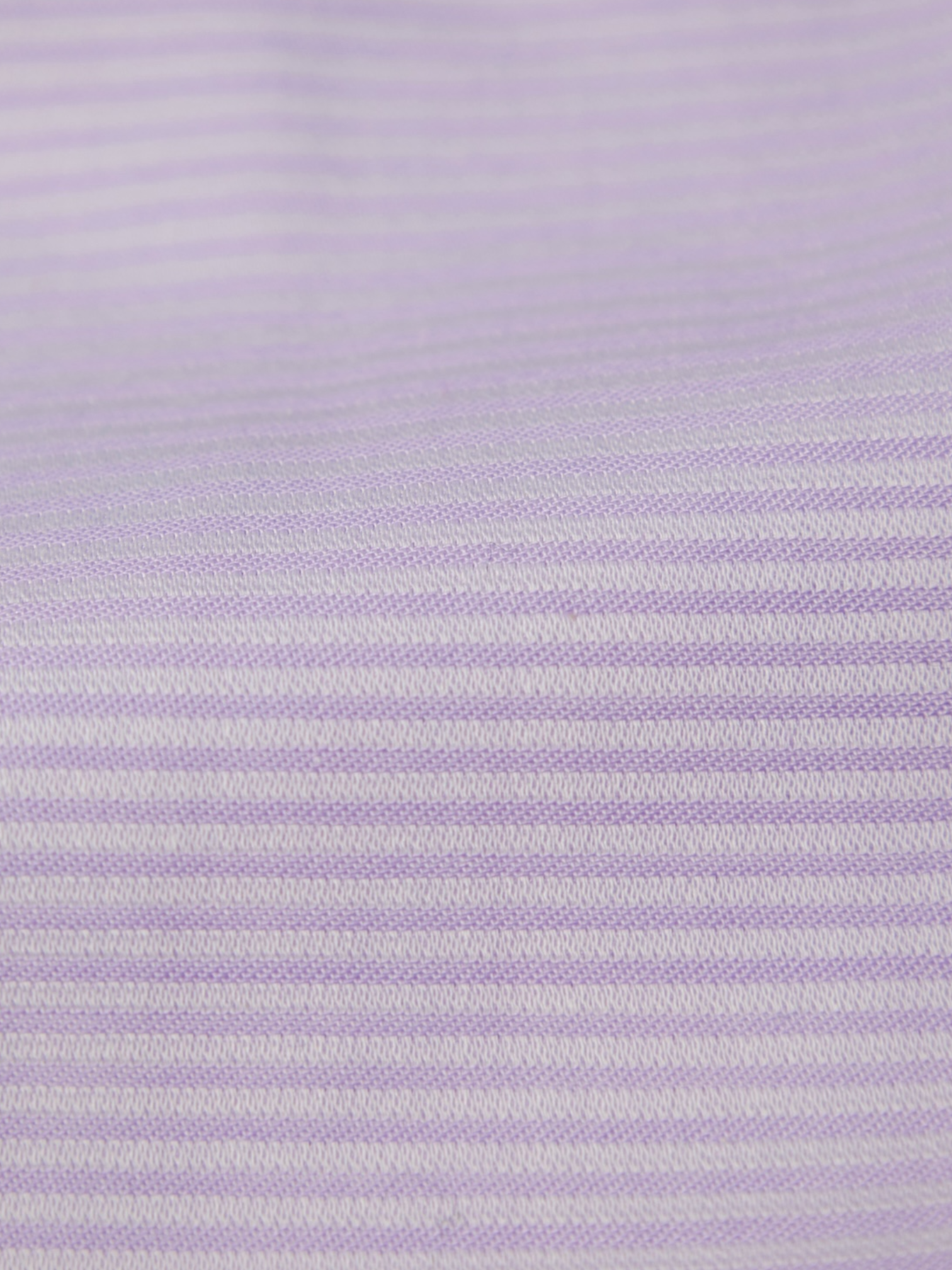 Turnbull & Asser Lavender Contrast Collar Horizontal-Stripe Shirt