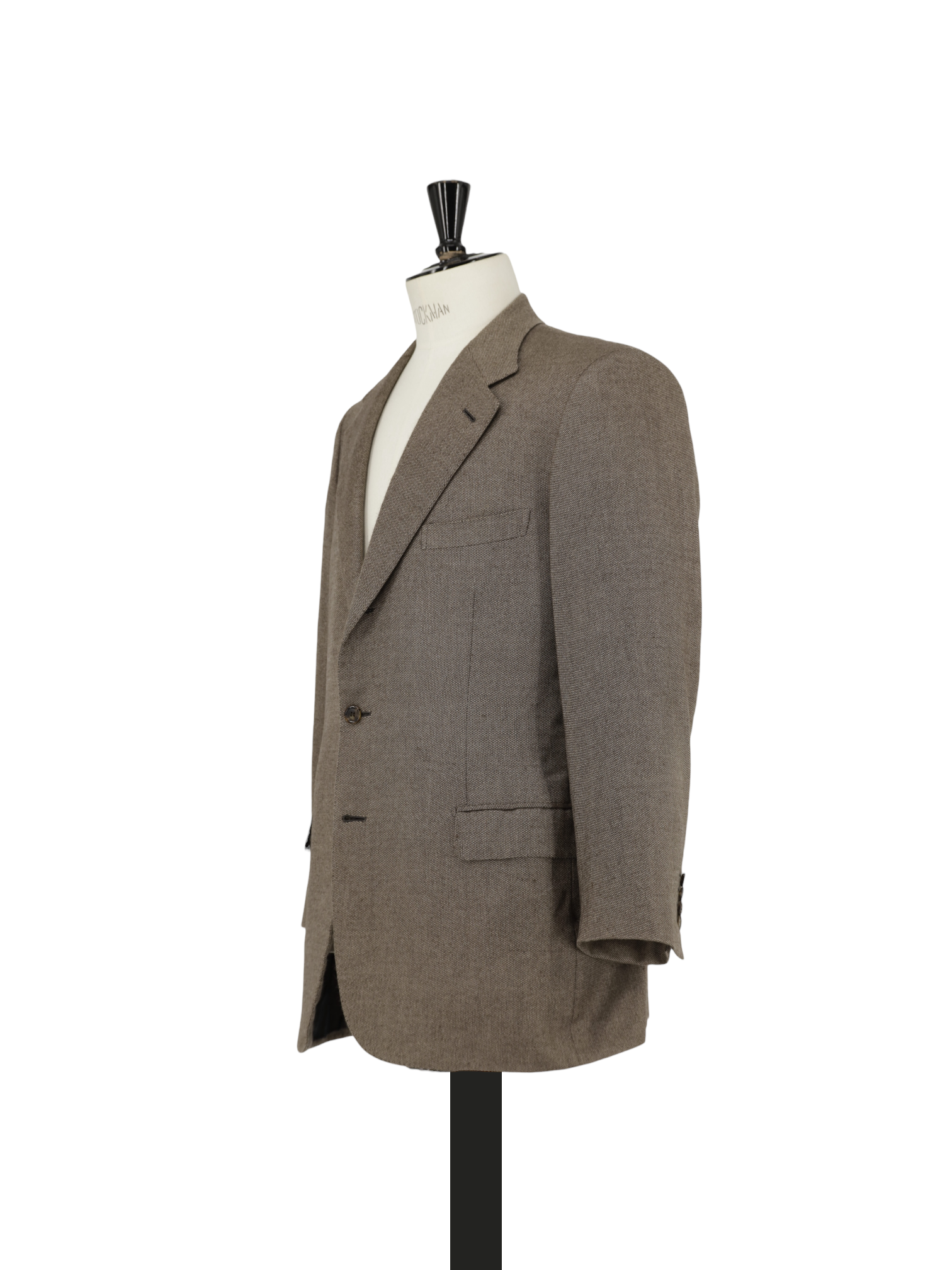 Brioni Light Brown Pure Cashmere Micro-Pattern Palatino Jacket