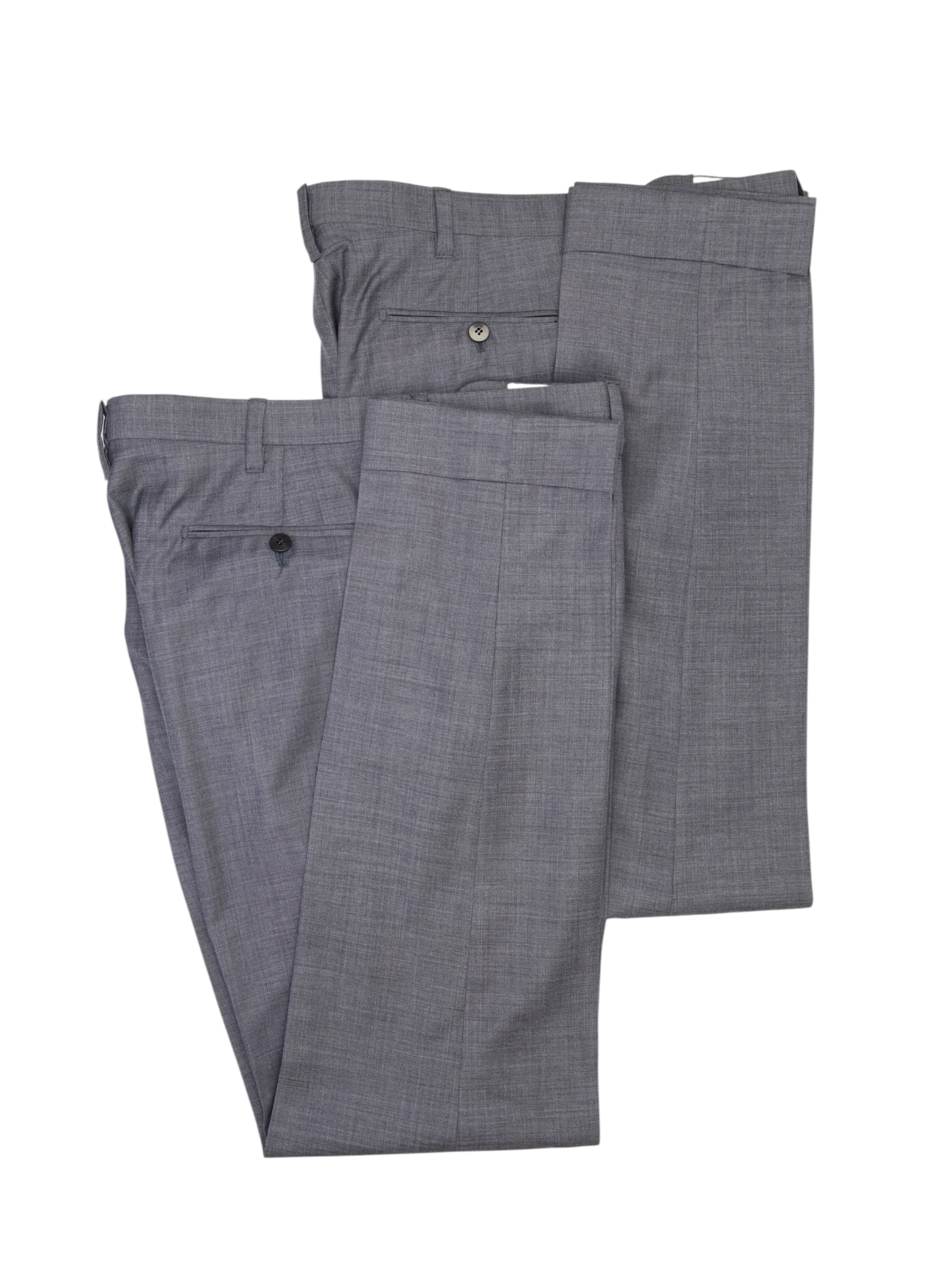 Cesare Attolini Grey Super 160's Sharkskin Suit + Extra Trousers