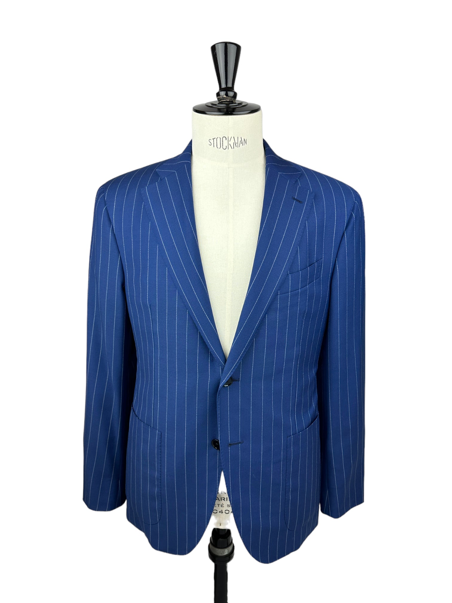 Caruso Royal Blue Boheme Pinstripe Suit + Extra Trousers