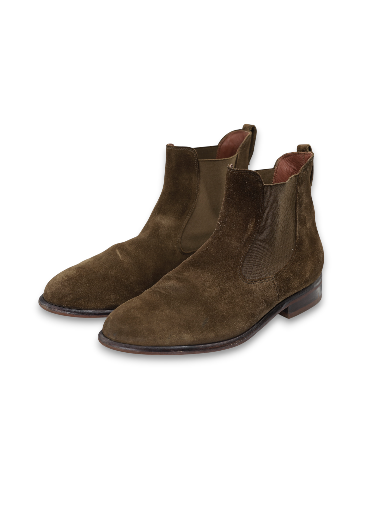 Loro Piana Brown Suede "City Beatle Walk" Chelsea Boots