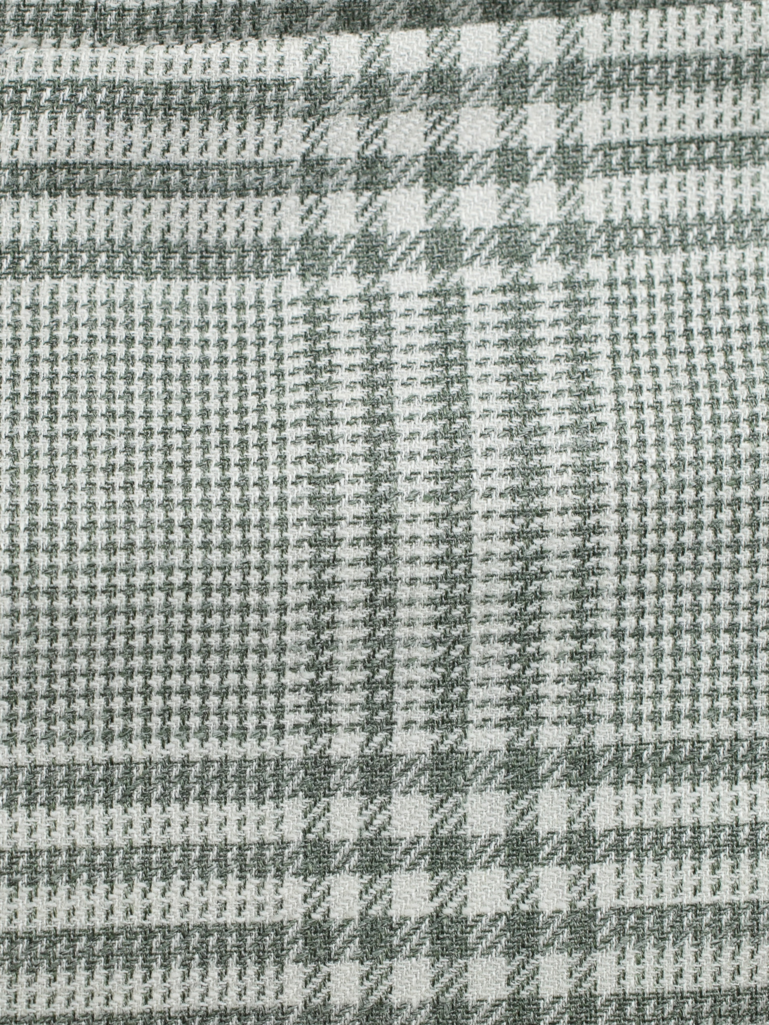 Corneliani Muted Green Wool, Silk & Linen Glenplaid Jacket