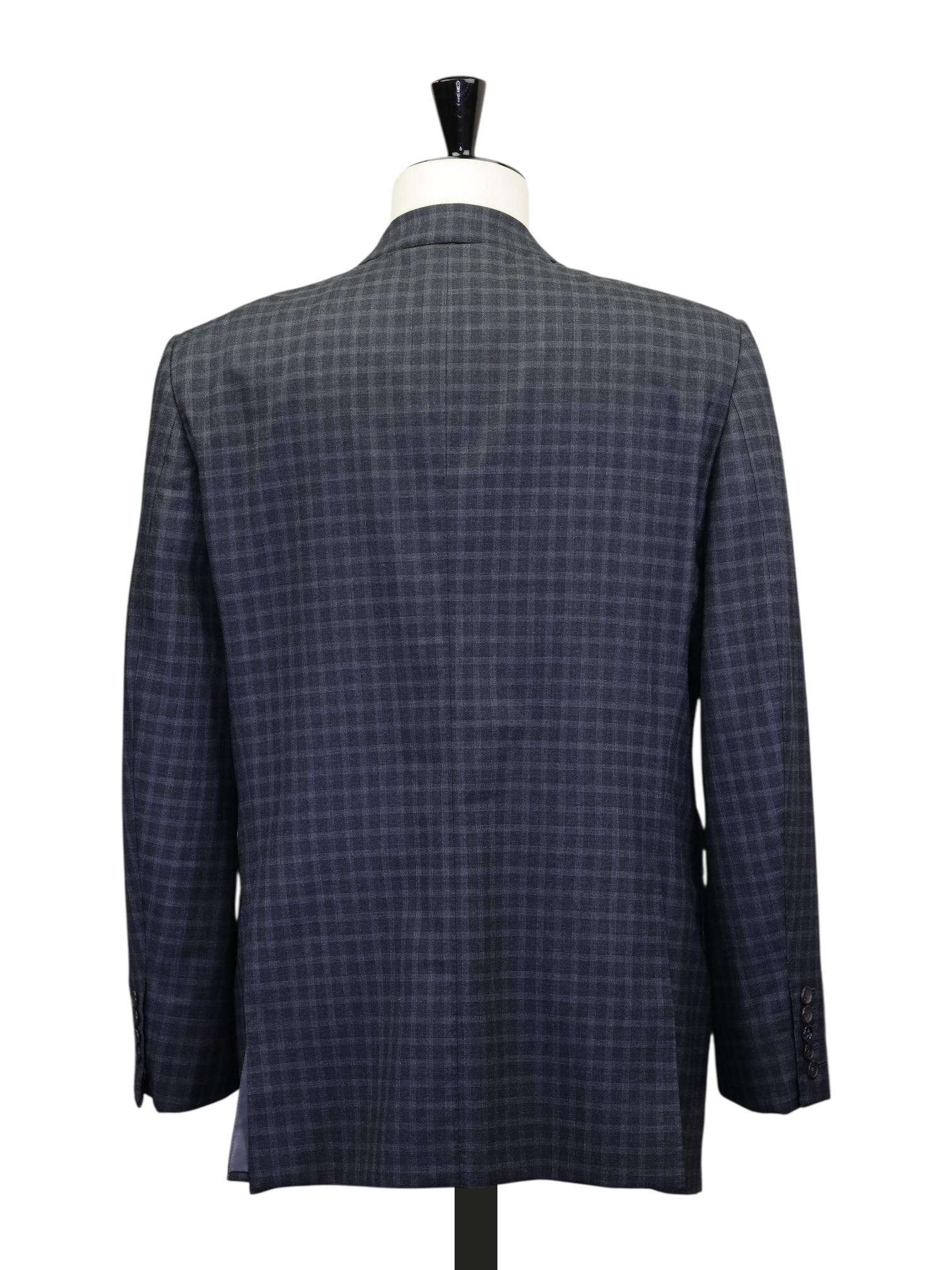 Tom Ford Grey Wool Gingham-Check Windsor Jacket