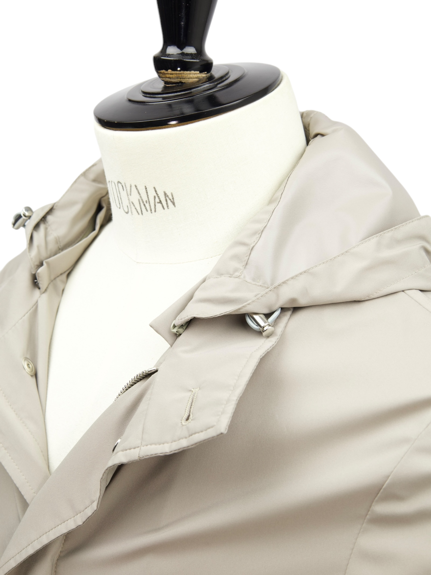 Doriani Cashmere Taupe Polyester Windbreaker Coat