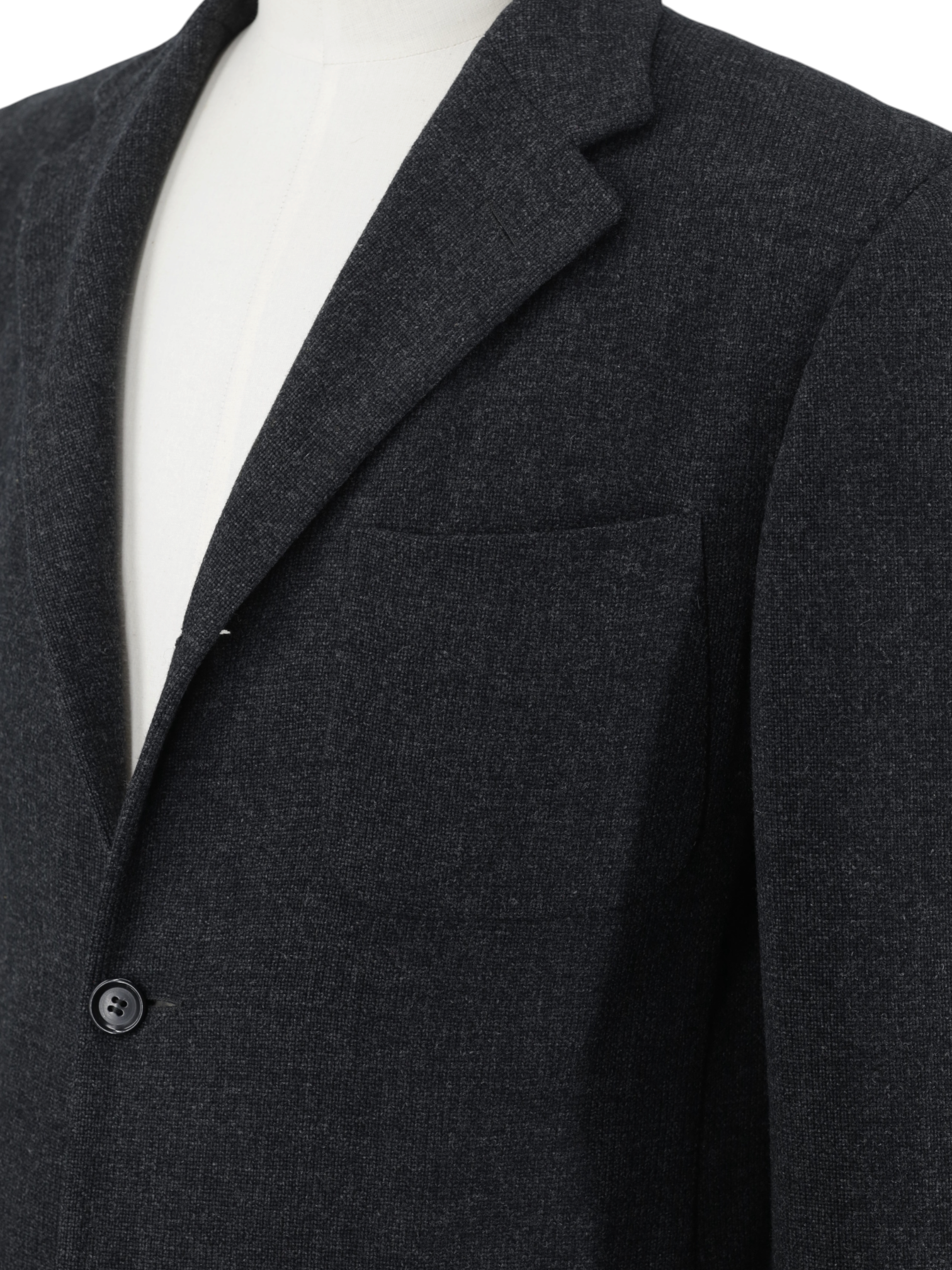 Ermenegildo Zegna Dark Grey Knitted Wool & Cashmere 