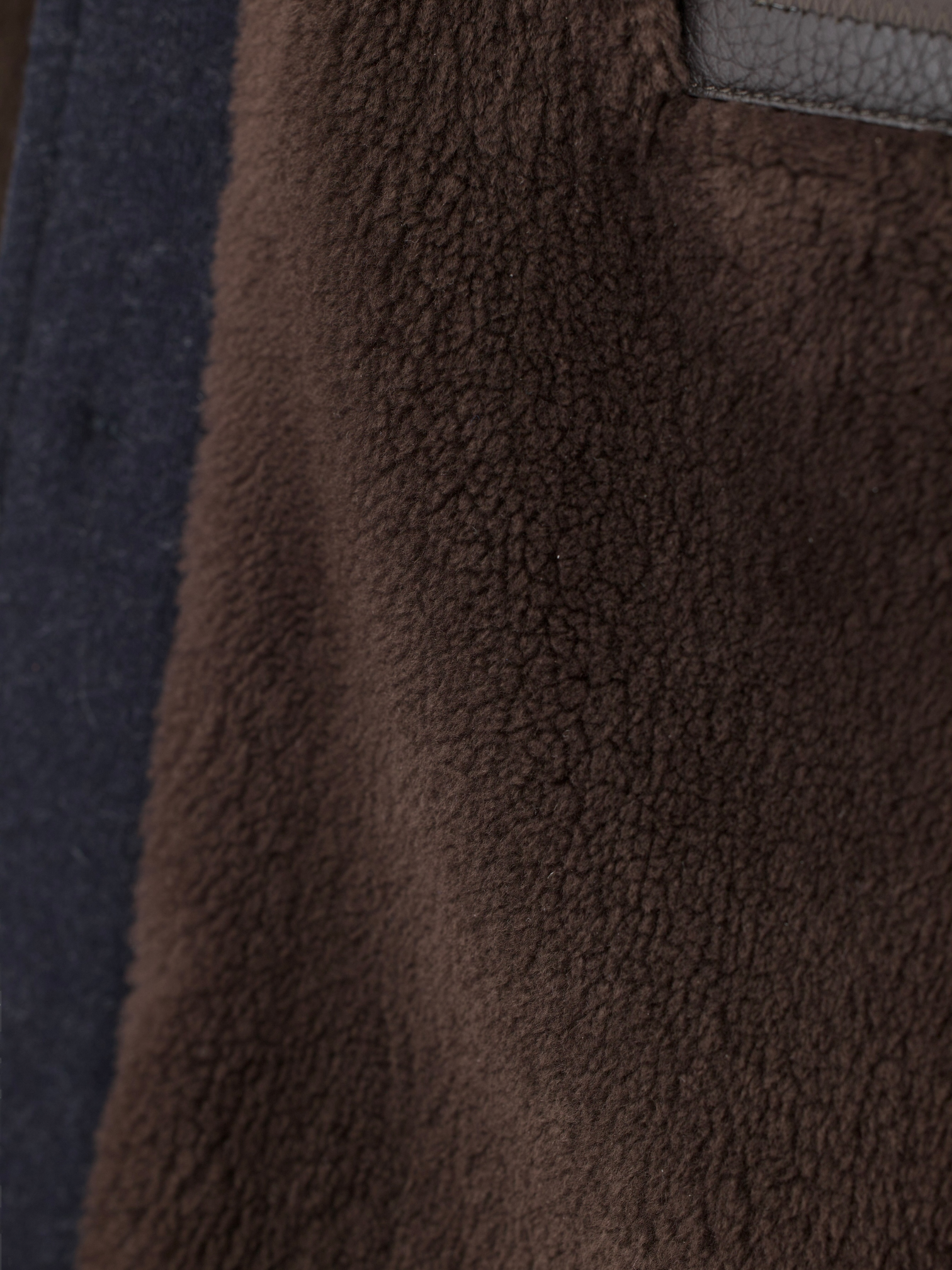 Loro Piana Navy Jersey Novalis Cashmere & Castorino Fur Lining Sweater Overshirt Jacket