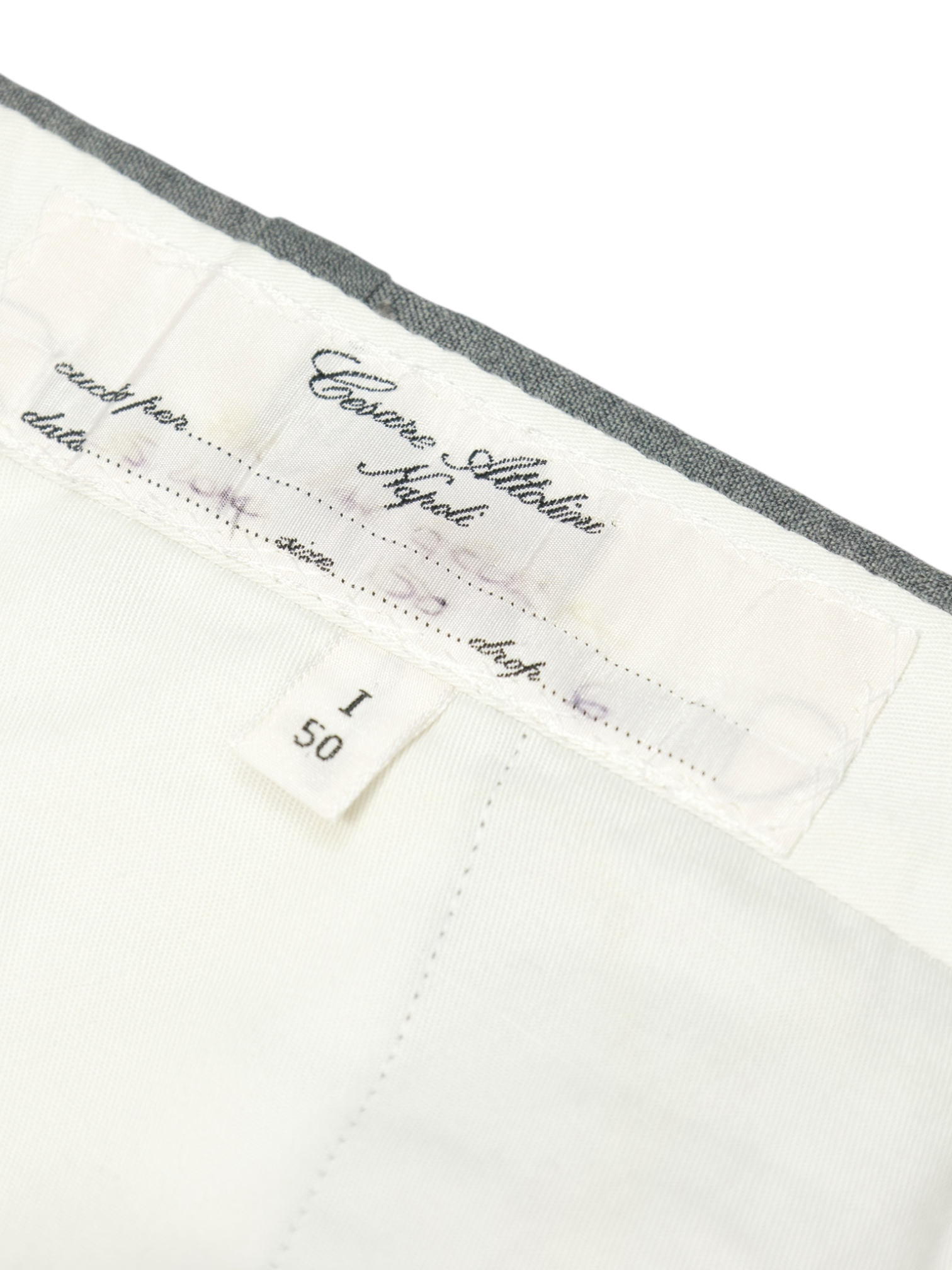 Cesare Attolini Grey Super 150's Sartorial Trousers