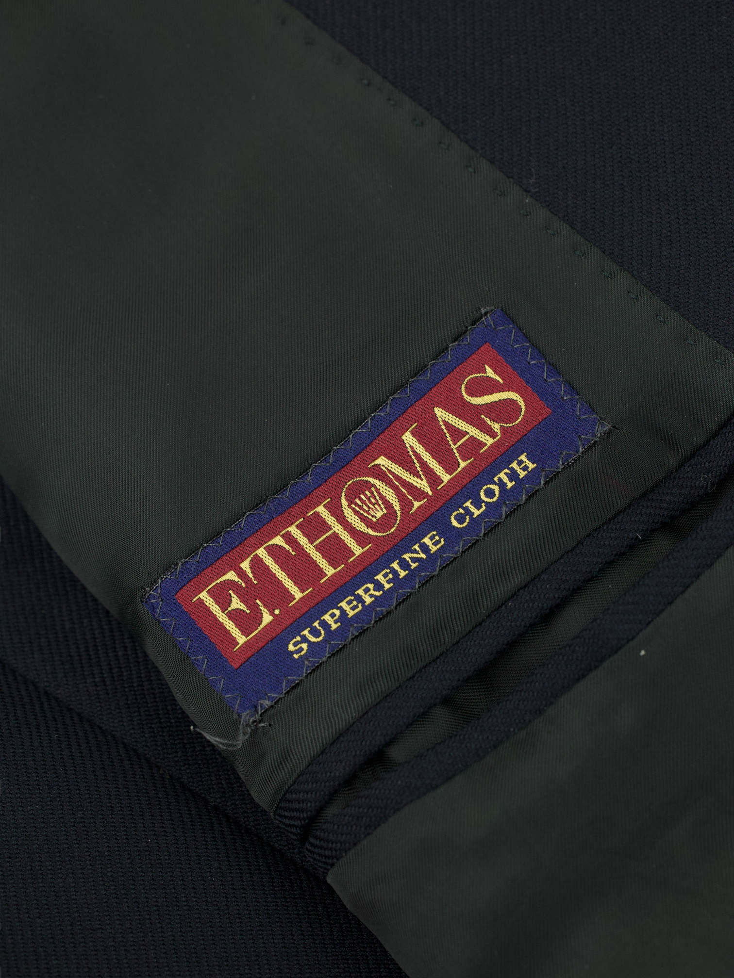 Caruso Navy E.Thomas Wool-Twill Blazer Jacket