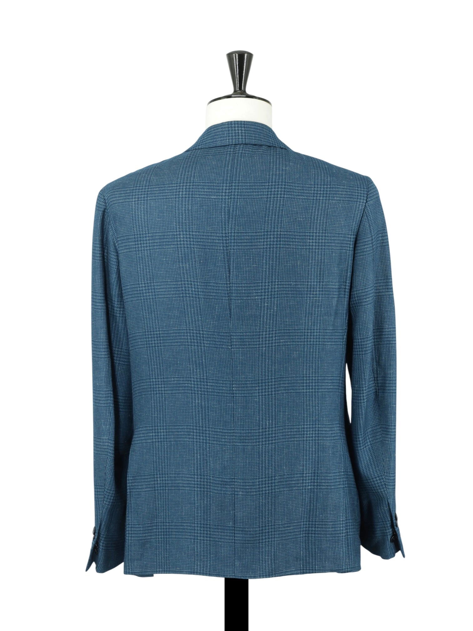 Ermenegildo Zegna Petrol Wool & Silk Prince of Wales Jacket