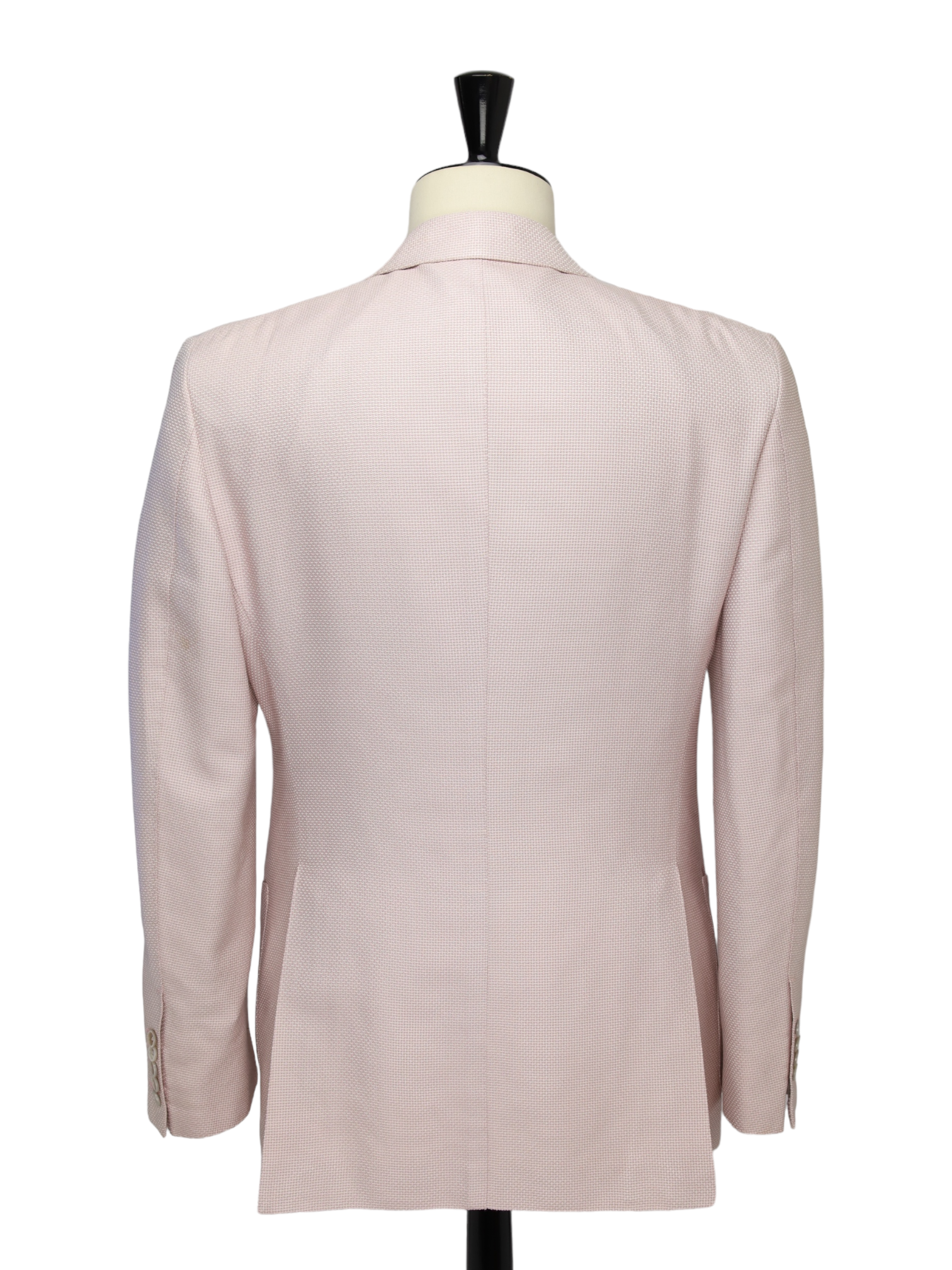 Tom Ford Light Pink Silk & Cotton Structured Windsor Jacket