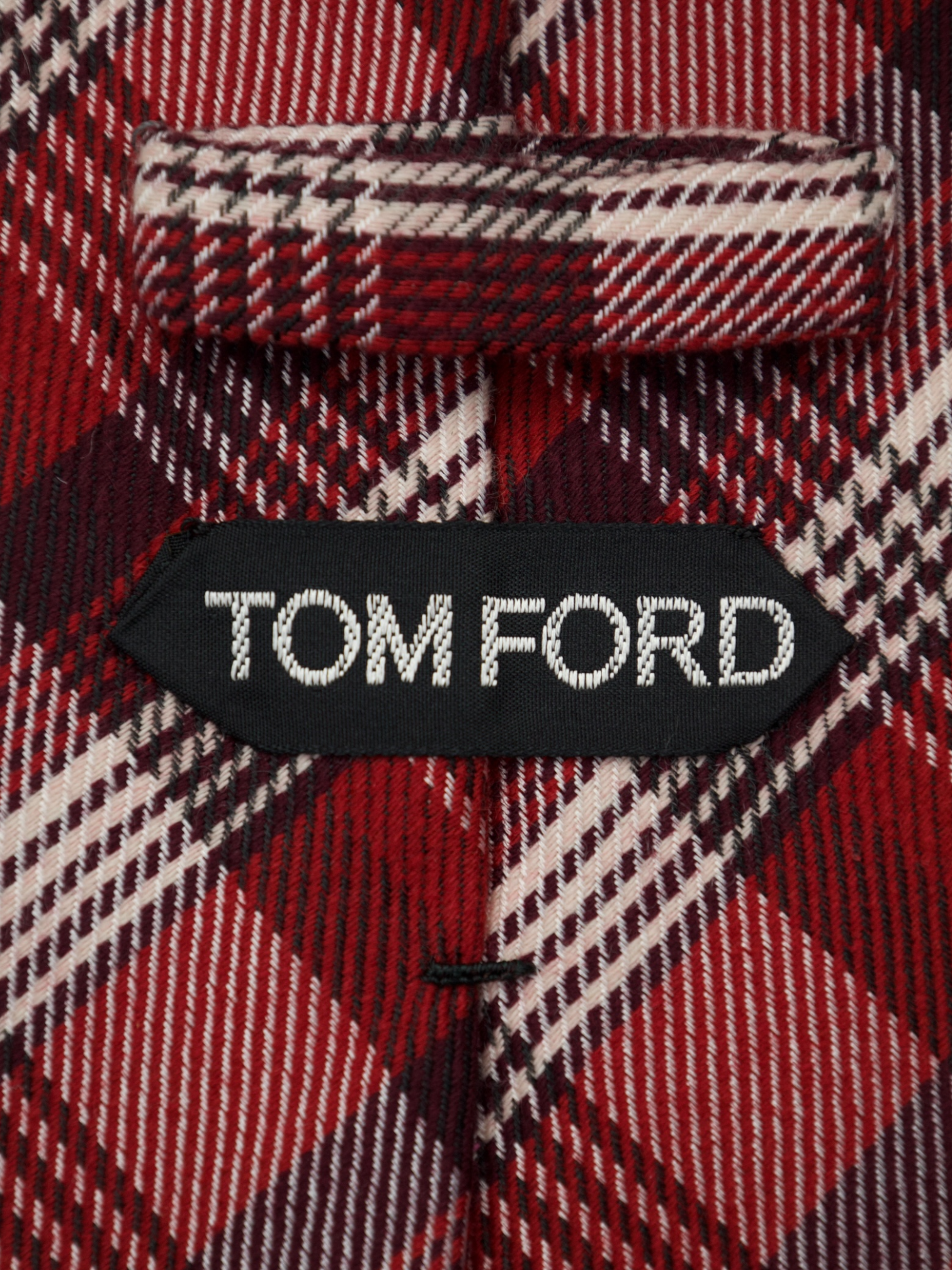 Tom Ford Red Tartan-Check Cashmere & Silk Tie