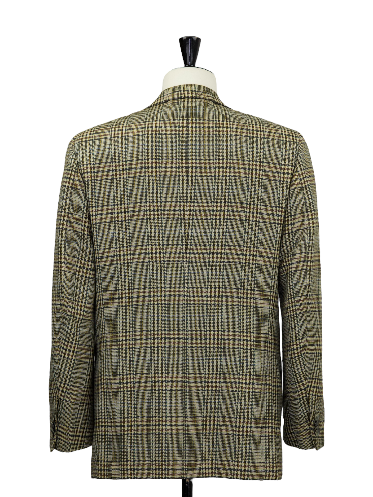 Isaia Brown Multicolor Woollen Prince of Wales Jacket