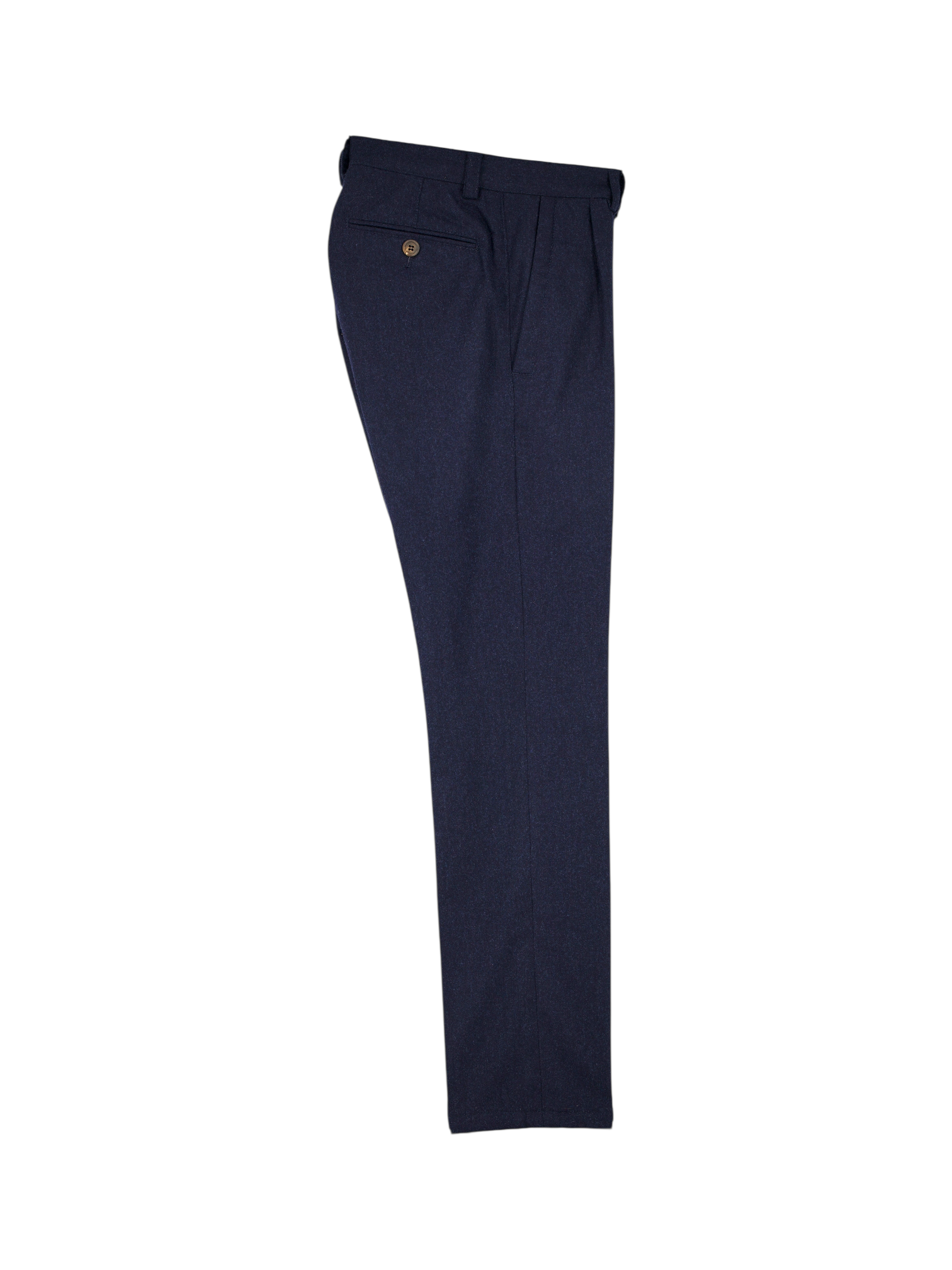 Brunello Cucinelli Dark Blue Wool Flannel Winter Trousers