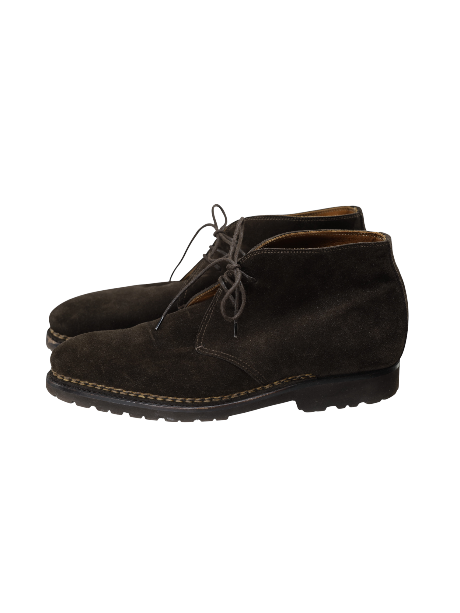 Bontoni Dark Brown Suede Norvegese Desert Boots