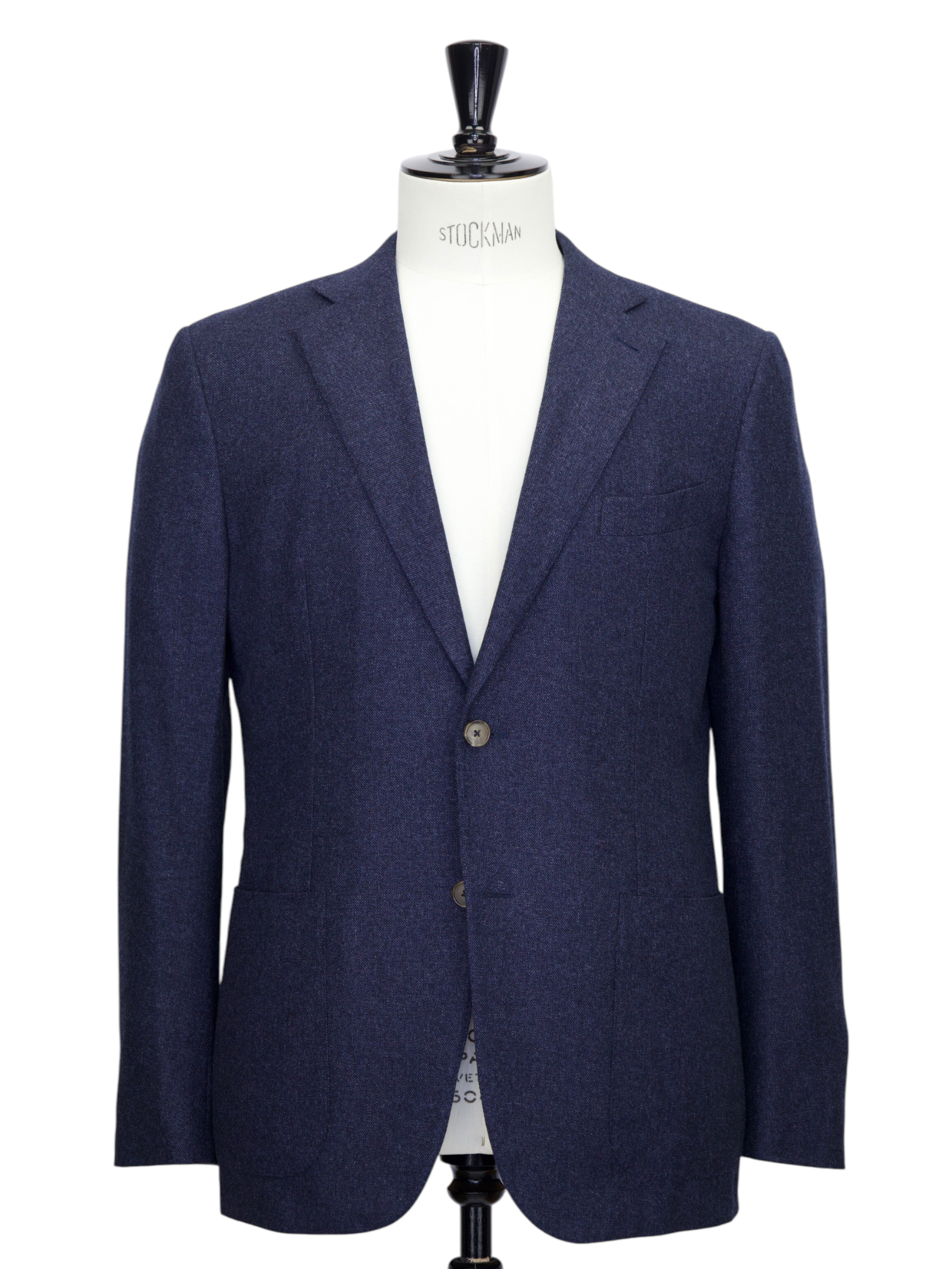 Ermenegildo Zegna Blue Pure Brushed Cashmere Pinpoint Suit