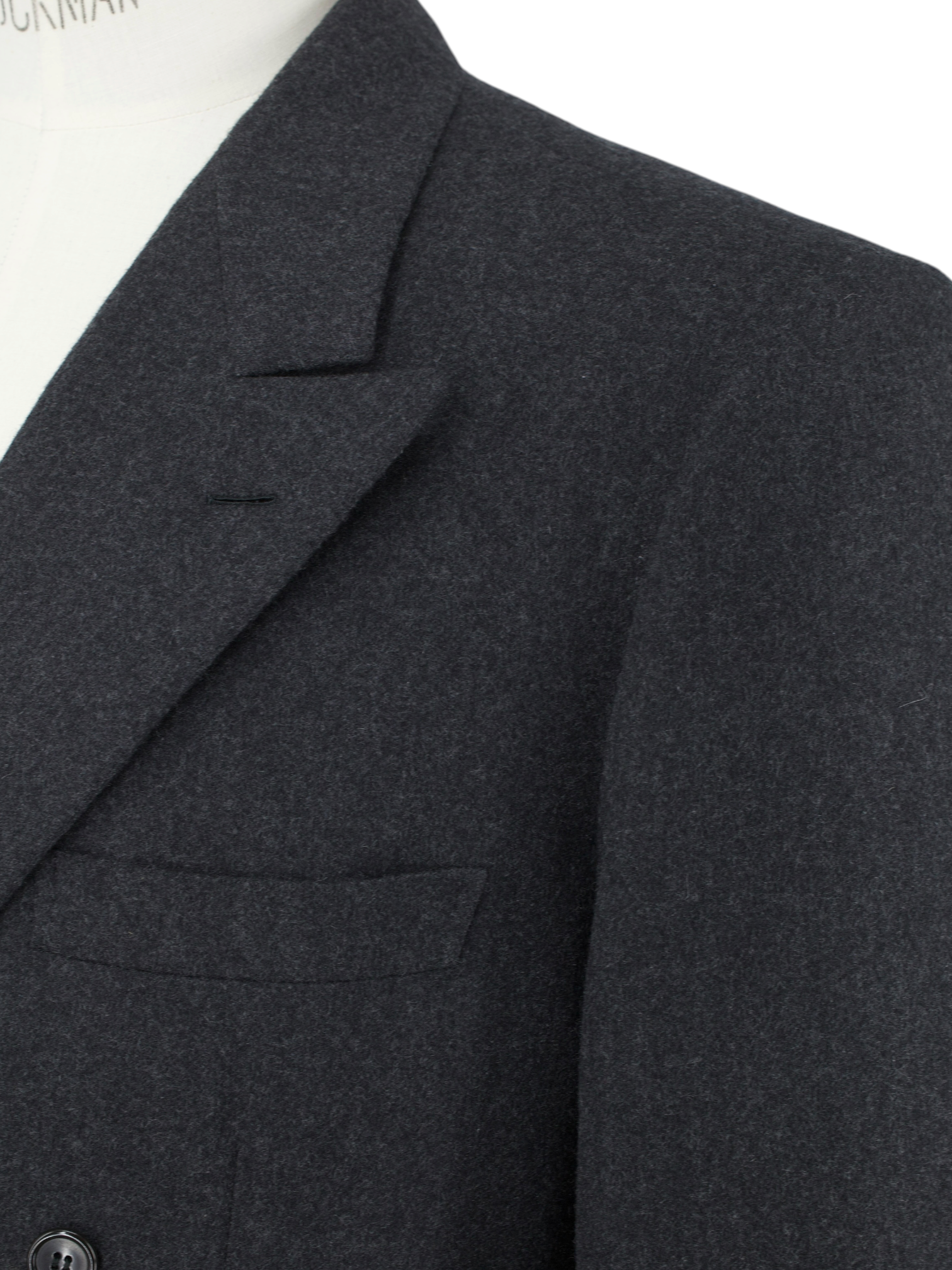 Brioni Dark Grey Vintage Double-Breasted Pure Cashmere Tiberio Jacket