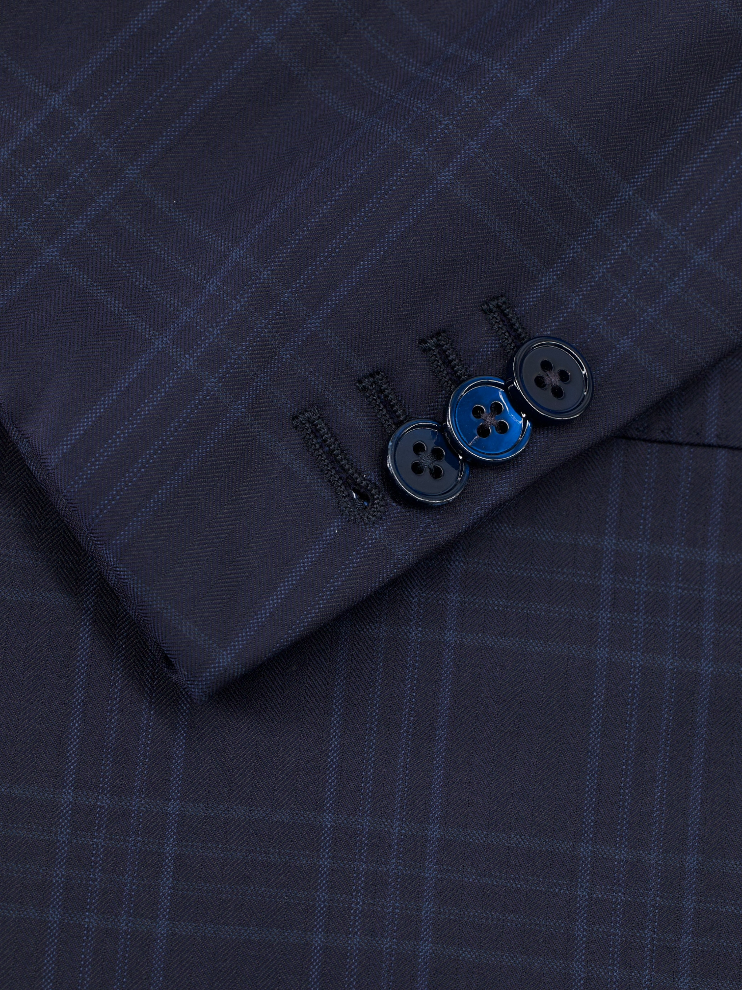 Ermenegildo Zegna Dark Blue 12milmil12 Checkered Mila Suit