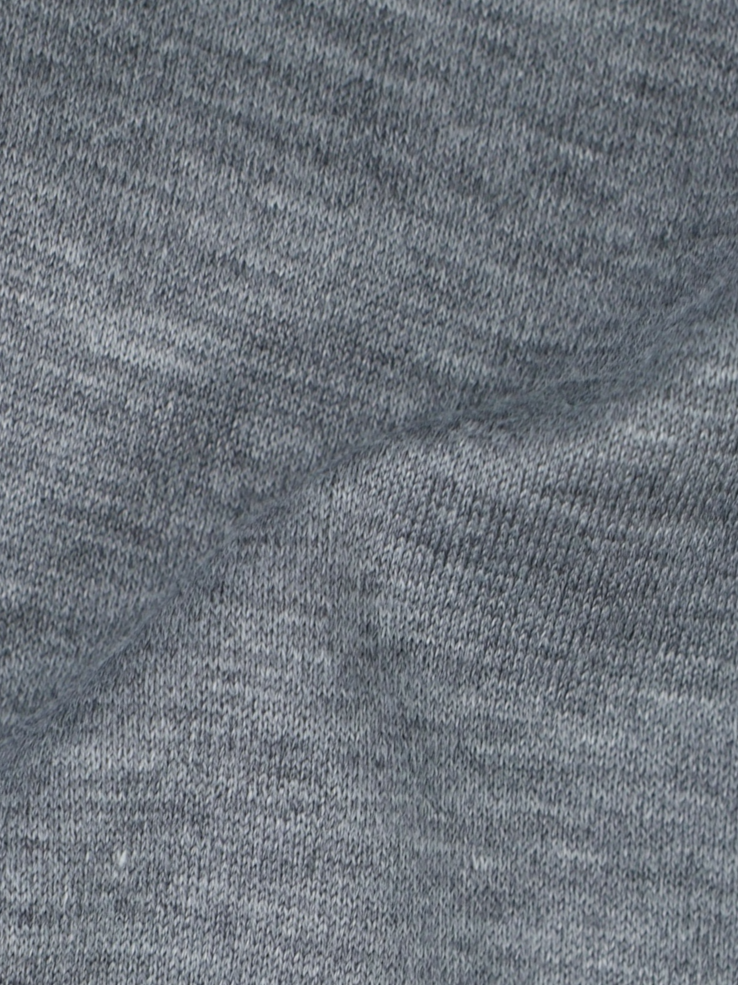 Fray Grey Cotton Jersey Knitted Button-Down Shirt