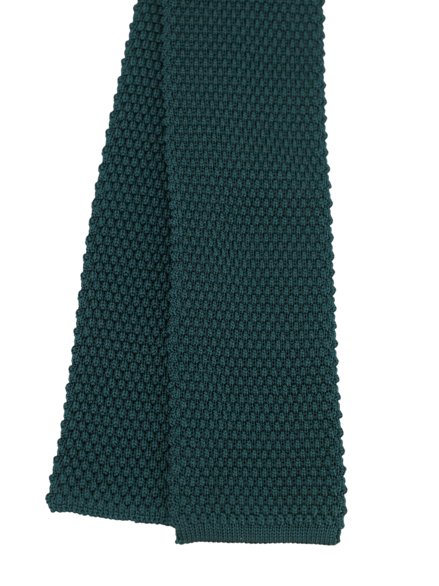Brioni Petrol Silk Hand-Knitted Tie