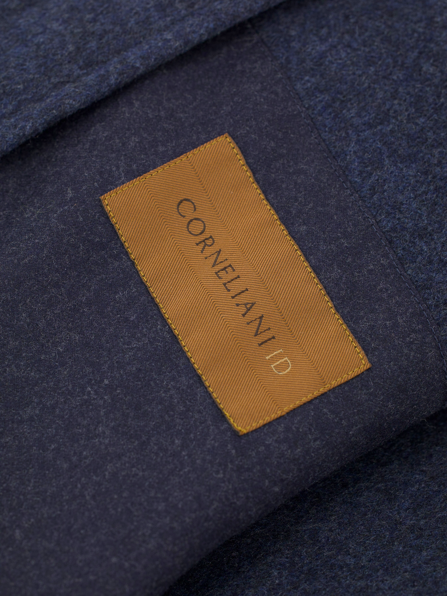 Corneliani Steel Blue Pure Cashmere Milestone Overcoat