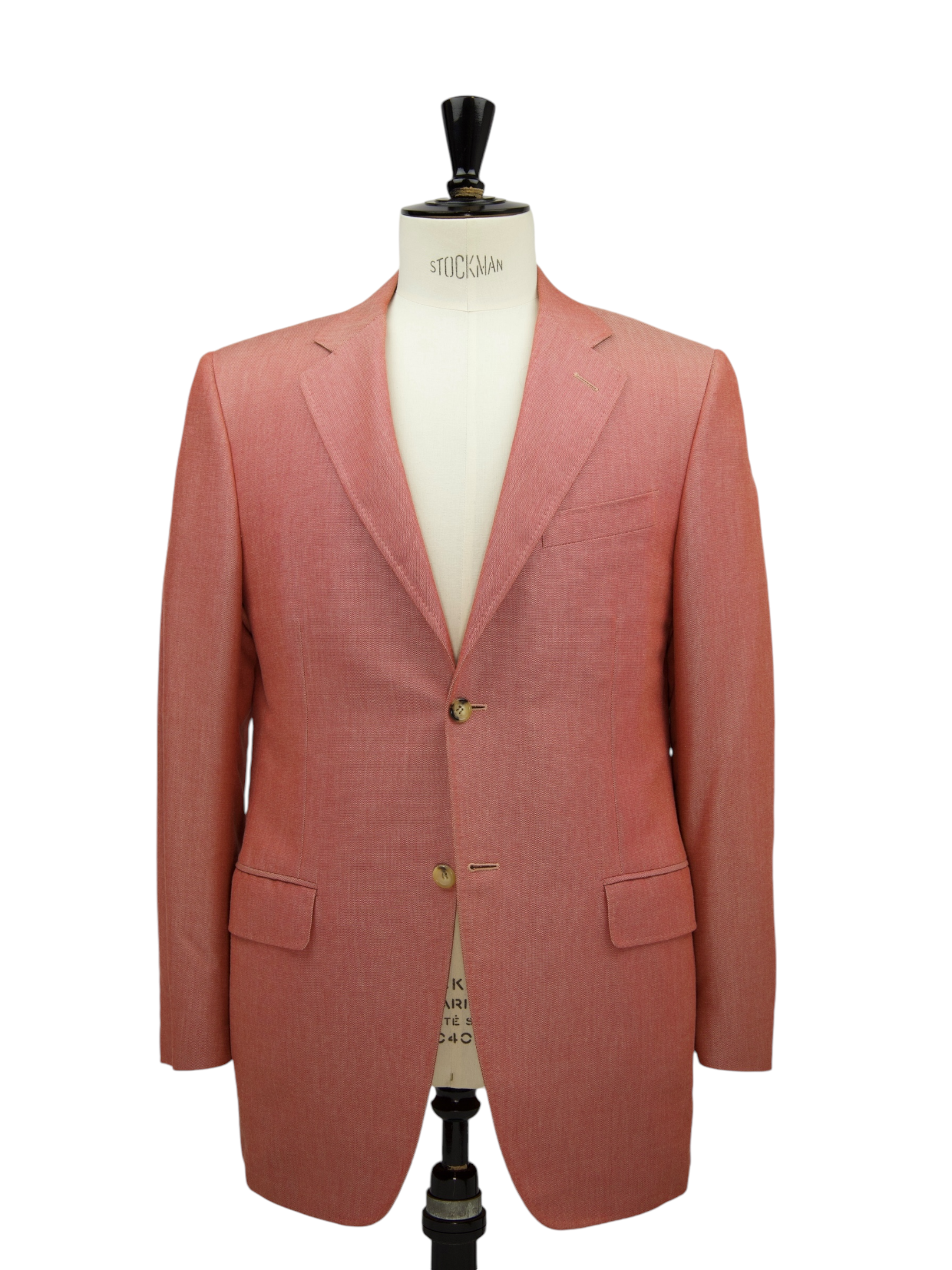 Canali Terracotta Cotton, Bamboo & Silk Pinpoint Jacket