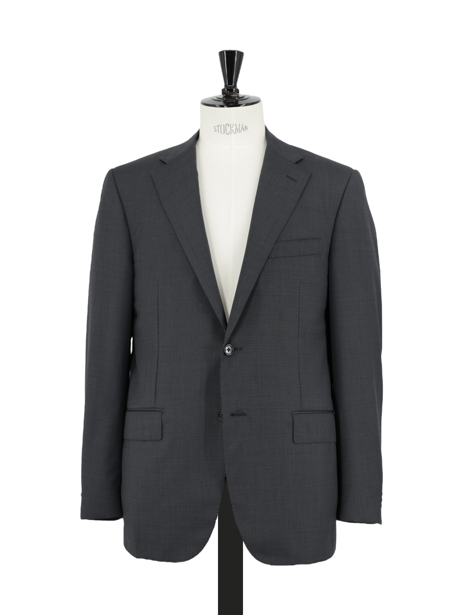 Corneliani Anthracite Super 110's Pinpoint Leader Suit