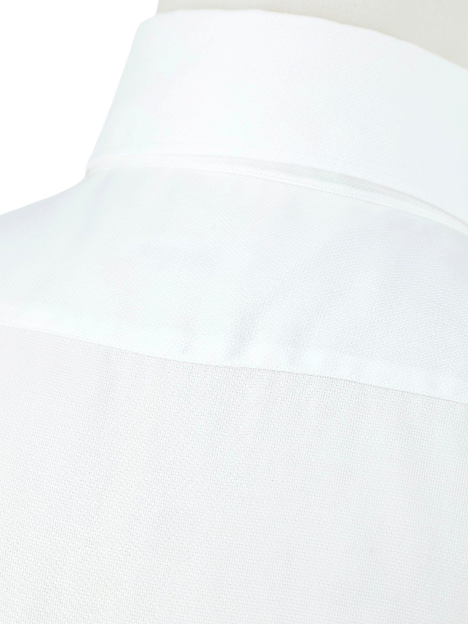 Fray White Lightweight-Cotton Button-Down Pinpoint Shirt