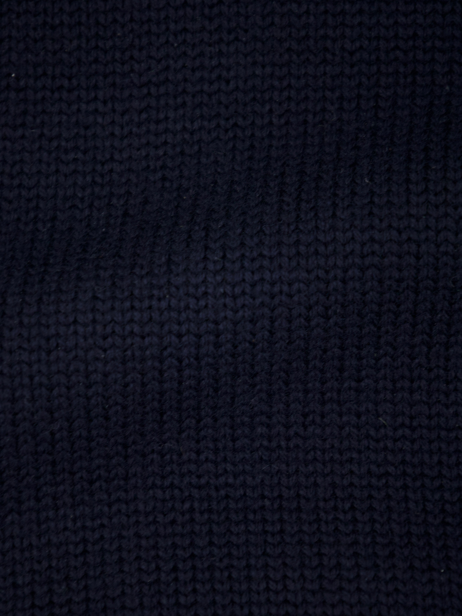 Zanone Navy Wool-Knitted Bomber Sweater