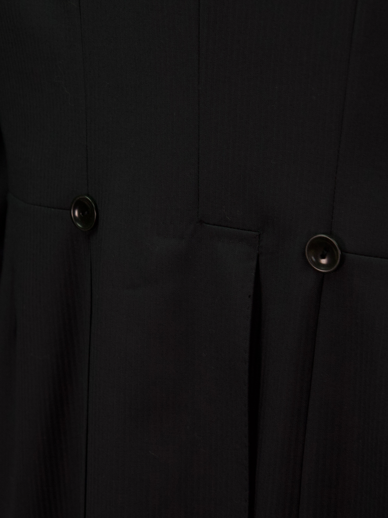 Canali Black & Grey Fine-Wool Traditional Micro-Herringbone Morning Suit