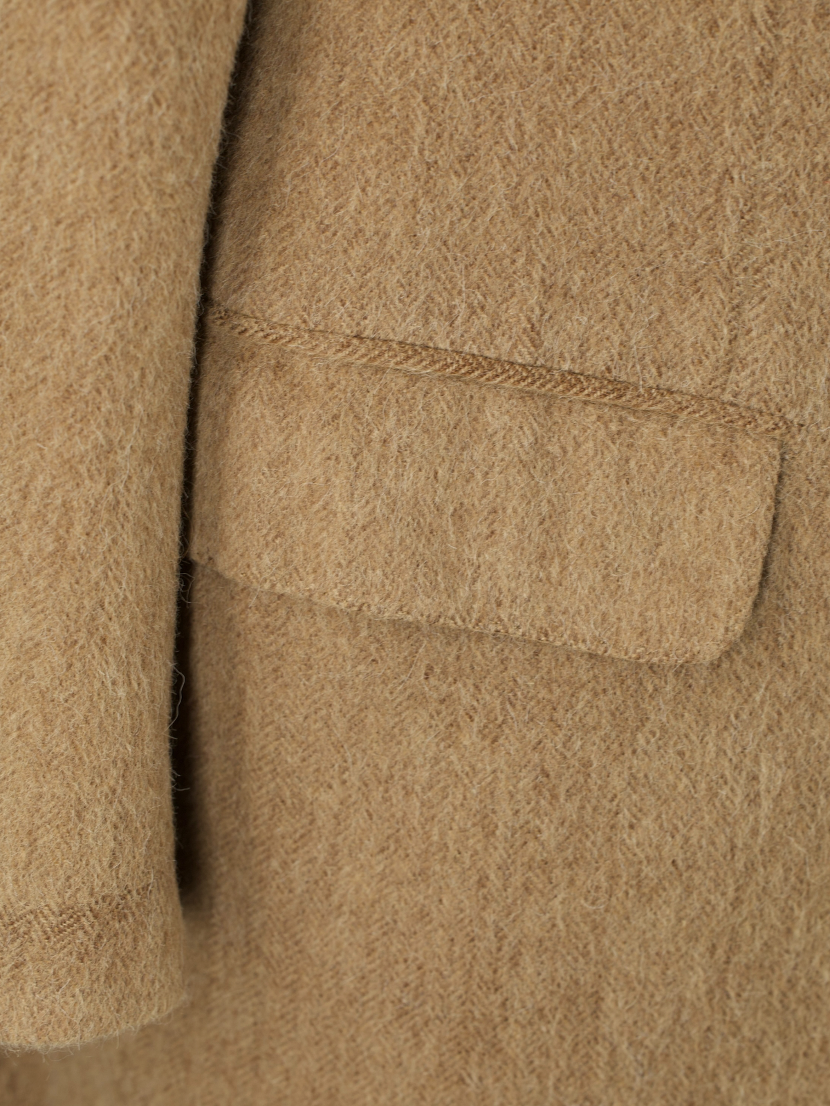 Brioni Caramel Brown Roman-Style Plushy Camel & Wool Jacket