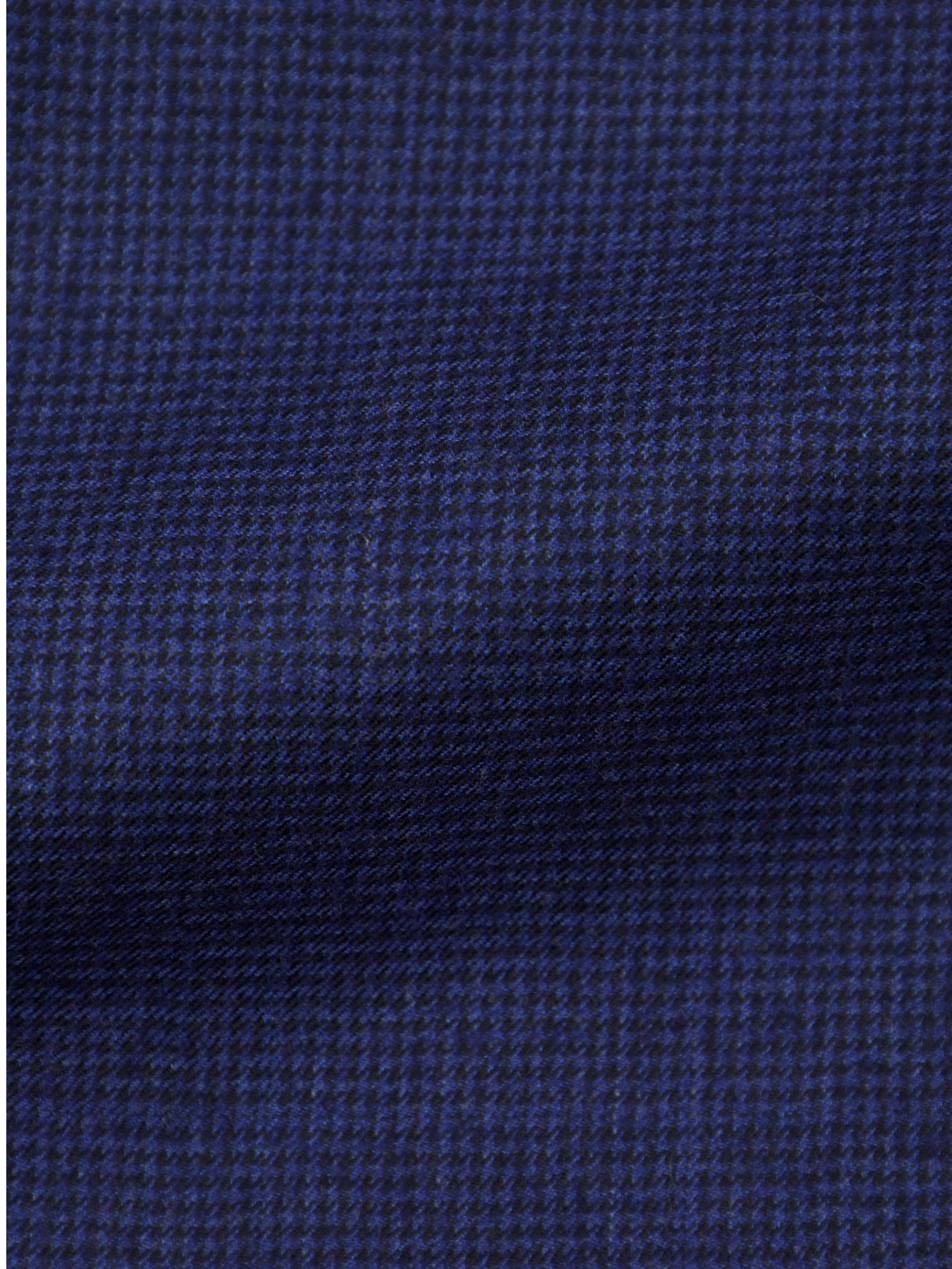 Canal Blue "Exclusive" Worsted Flannel Windowpane Trousers