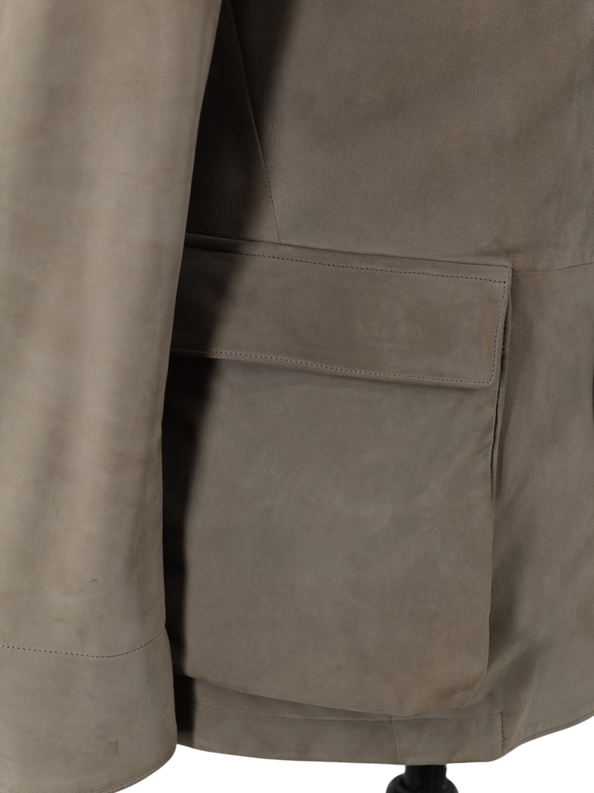 Loro Piana Taupe Lambskin Nappa-Leather Traveller Jacket