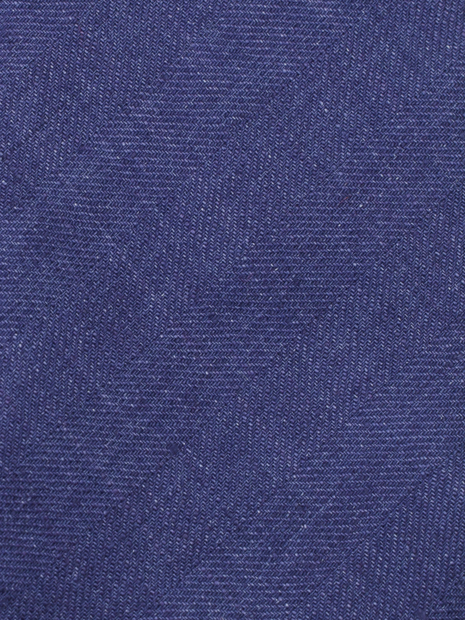 Kiton 5-Fold Dark Purple Pure Linen Tie