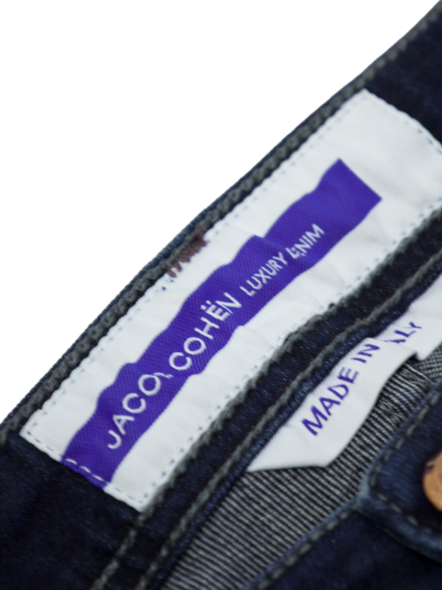 Jacob Cohen Dark Blue Cotton & Stretch Bard Jeans