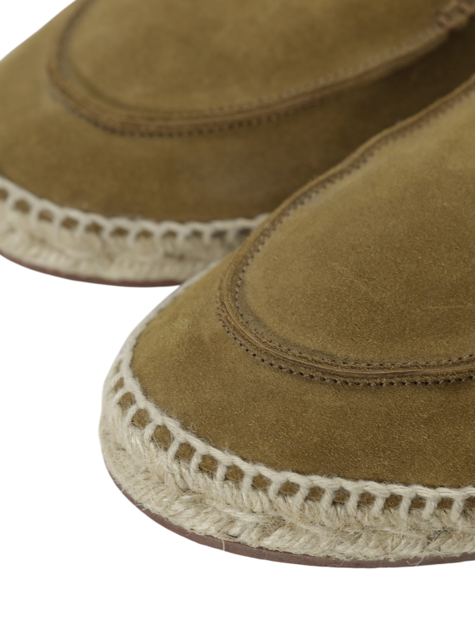 Loro Piana Light Brown Suede Seaside Walk Espadrilles
